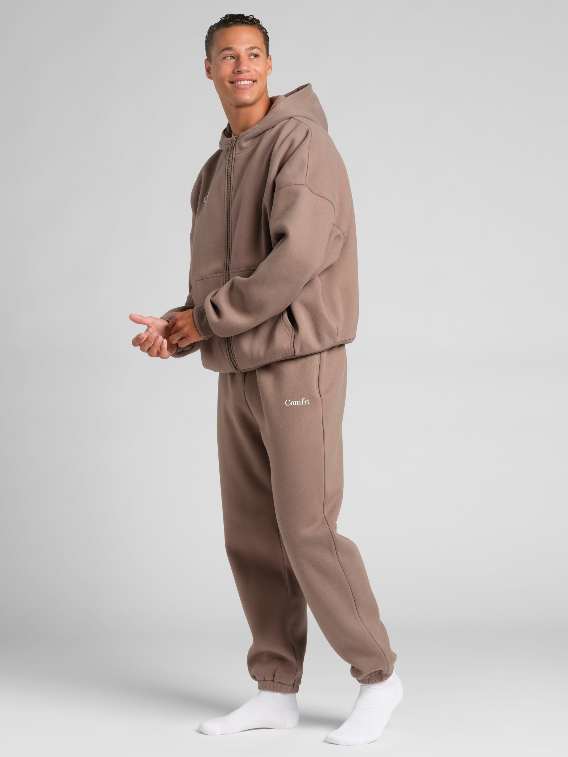 Comfrt Cloud Zip Hoodie Unisex Oversized Comfortable Relaxed