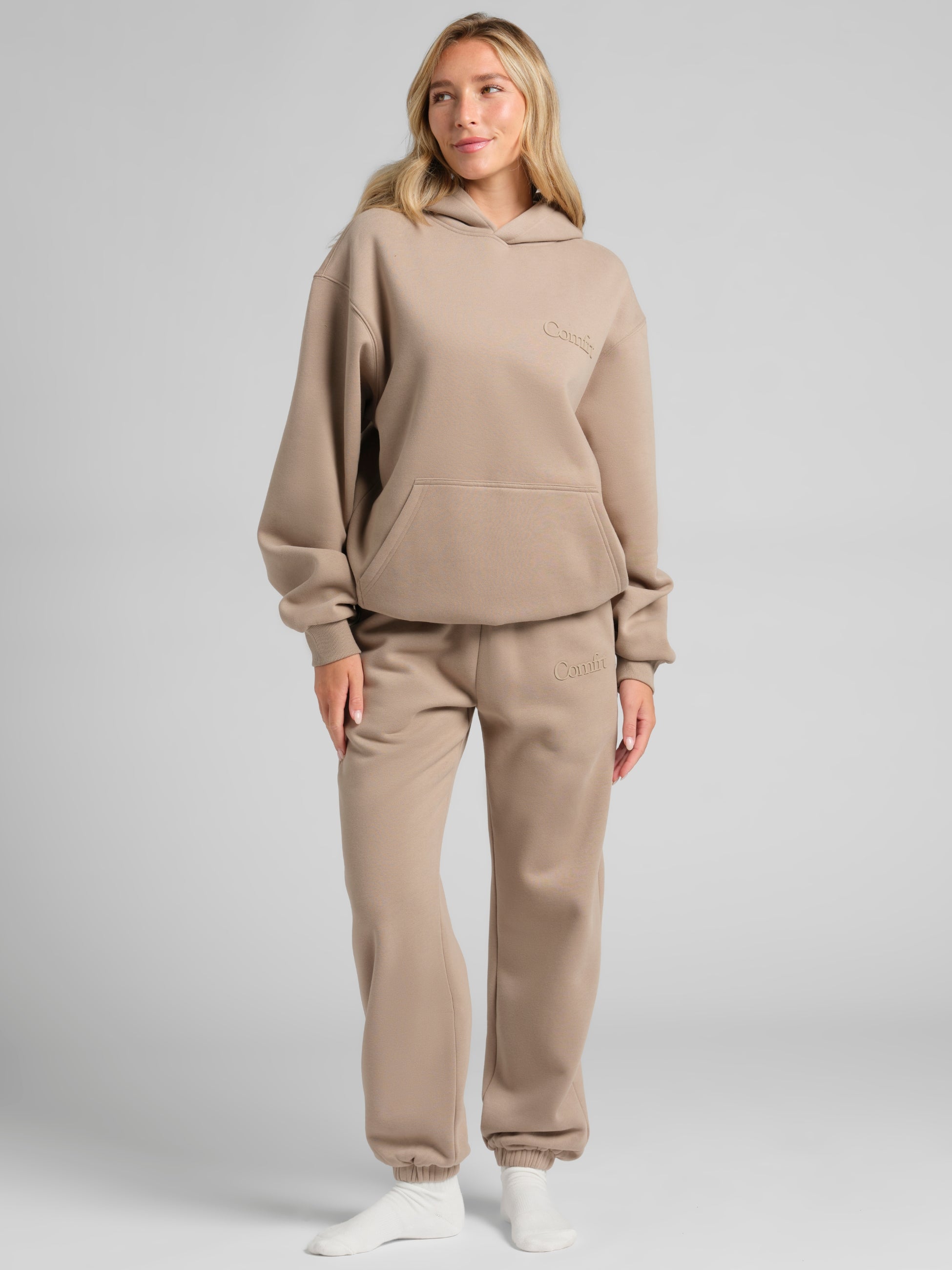 Minimalist Hoodie Oversized Soft Combed Cotton Blend