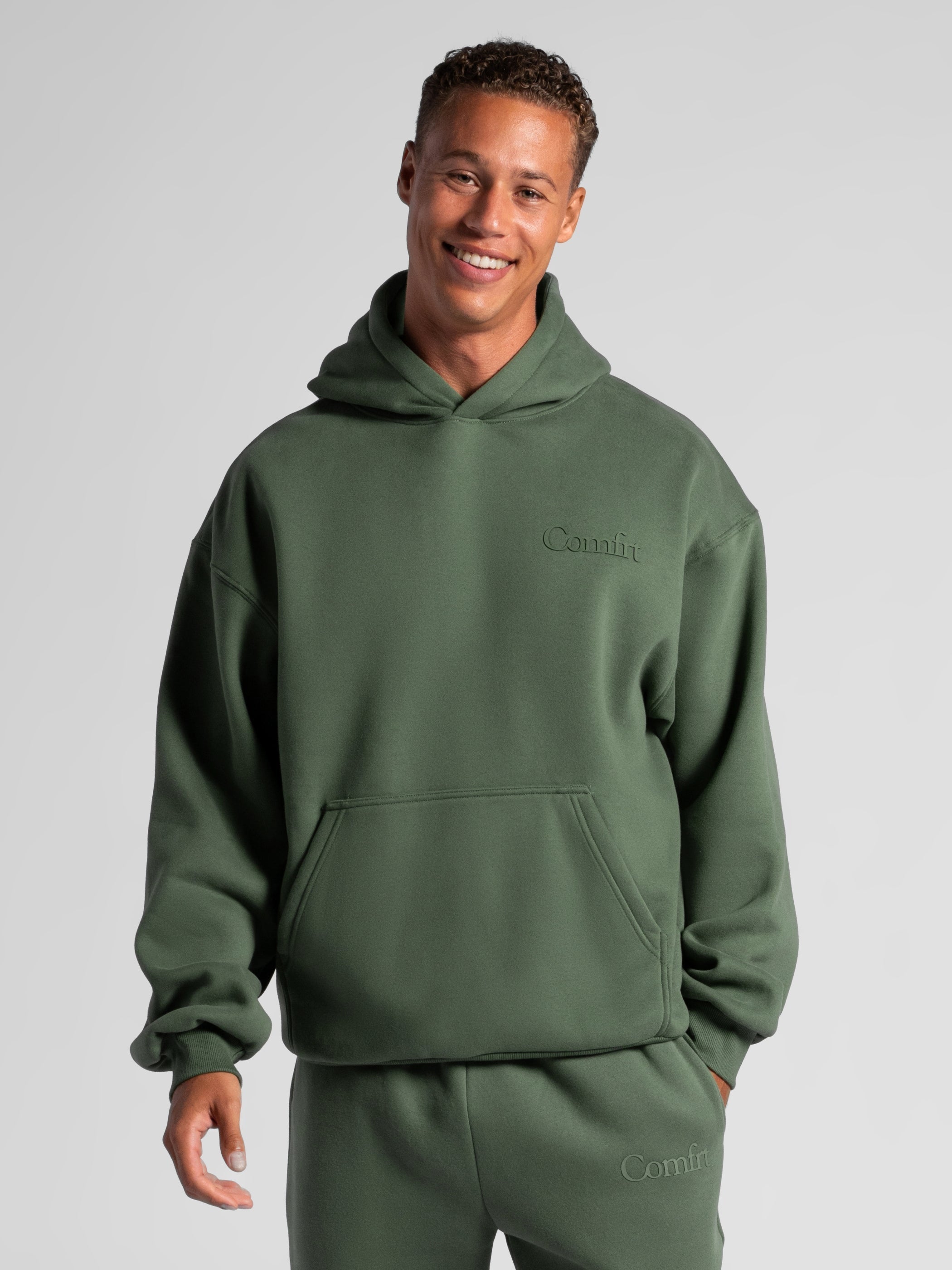 Minimalist Hoodie Oversized Soft Combed Cotton Blend