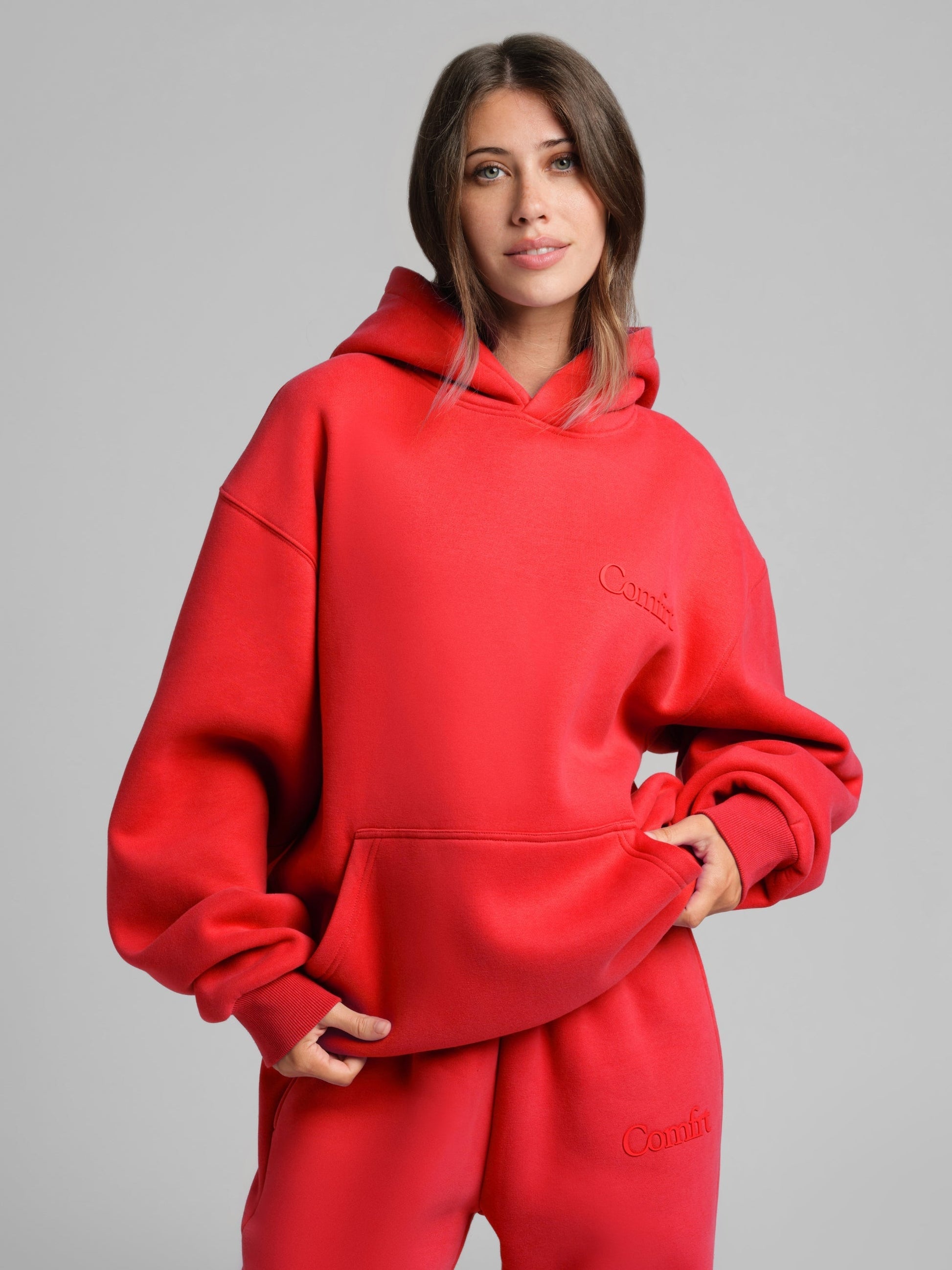 Minimalist Hoodie Oversized Soft Combed Cotton Blend