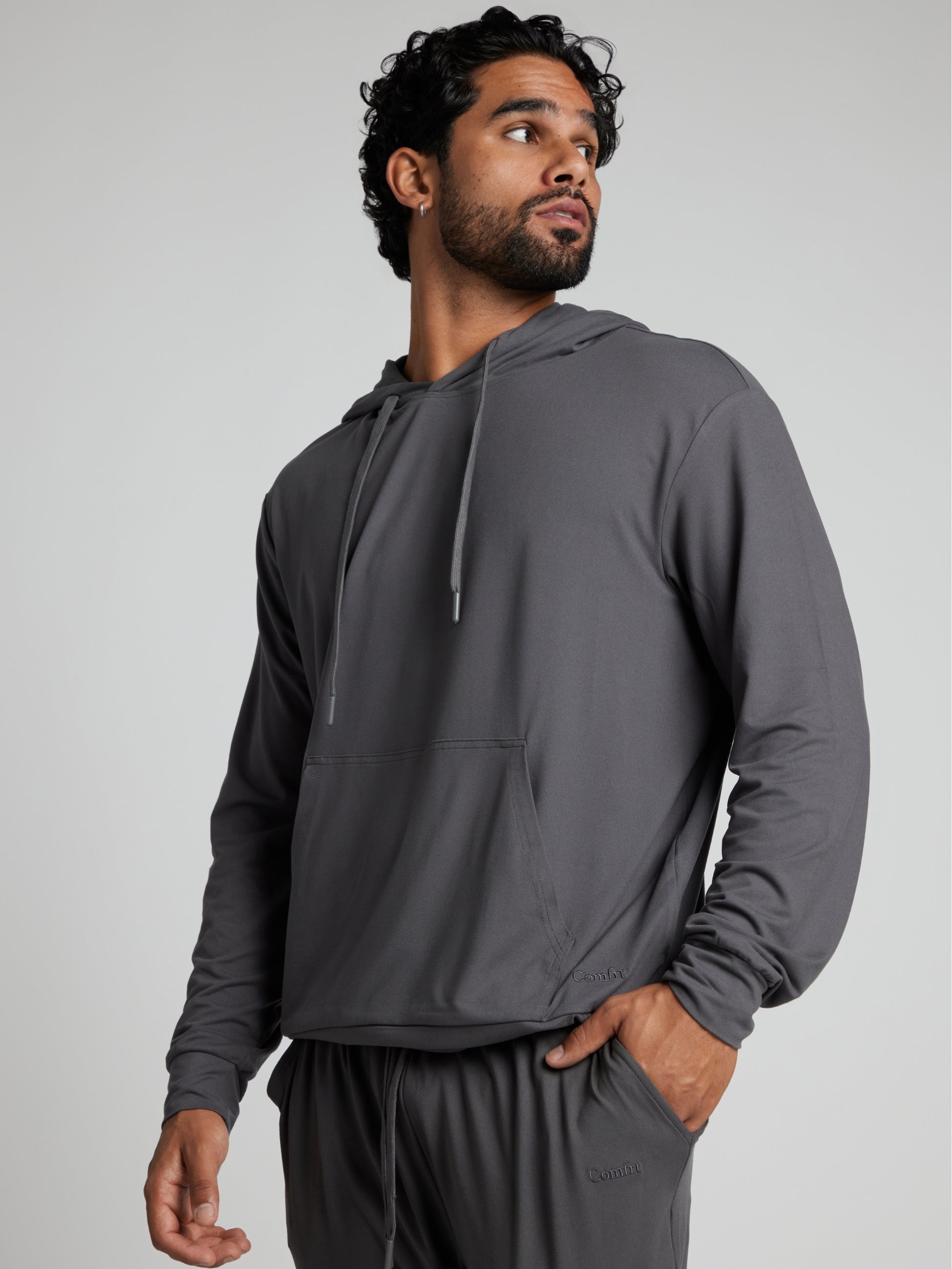 Comfrt AllDayJersey™ Hoodie Lightweight Brushed Jersey Soft Comfort