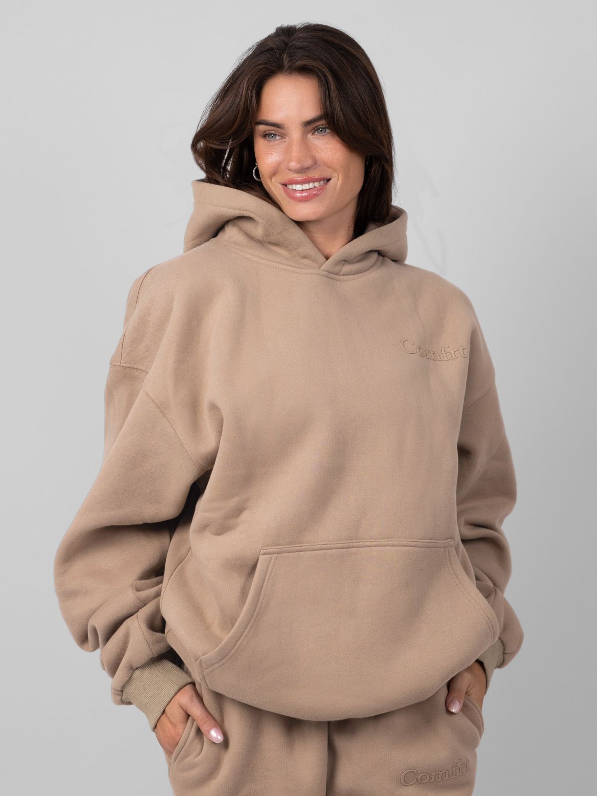 Minimalist Hoodie Oversized Soft Combed Cotton Blend