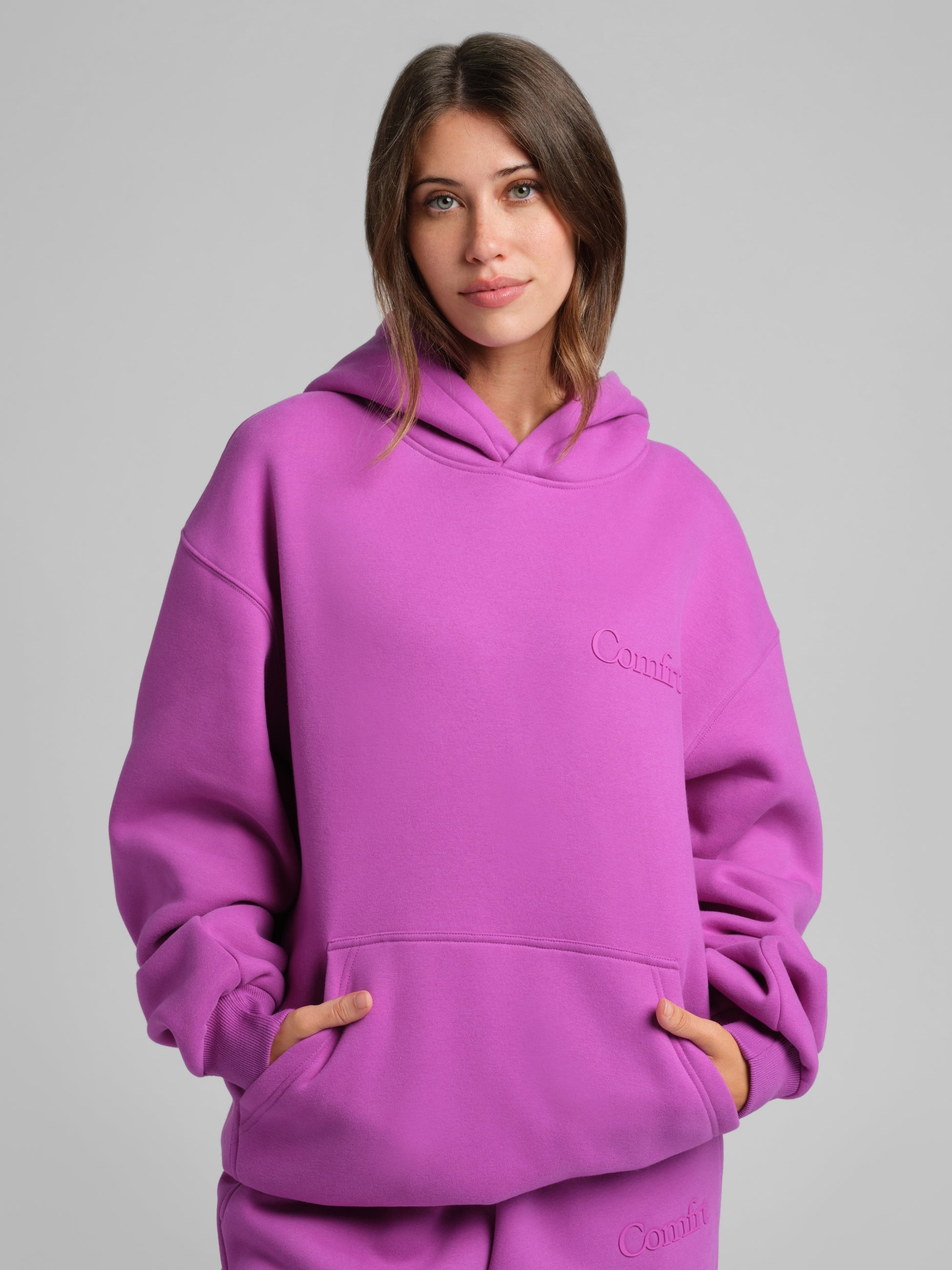Minimalist Hoodie Oversized Soft Combed Cotton Blend