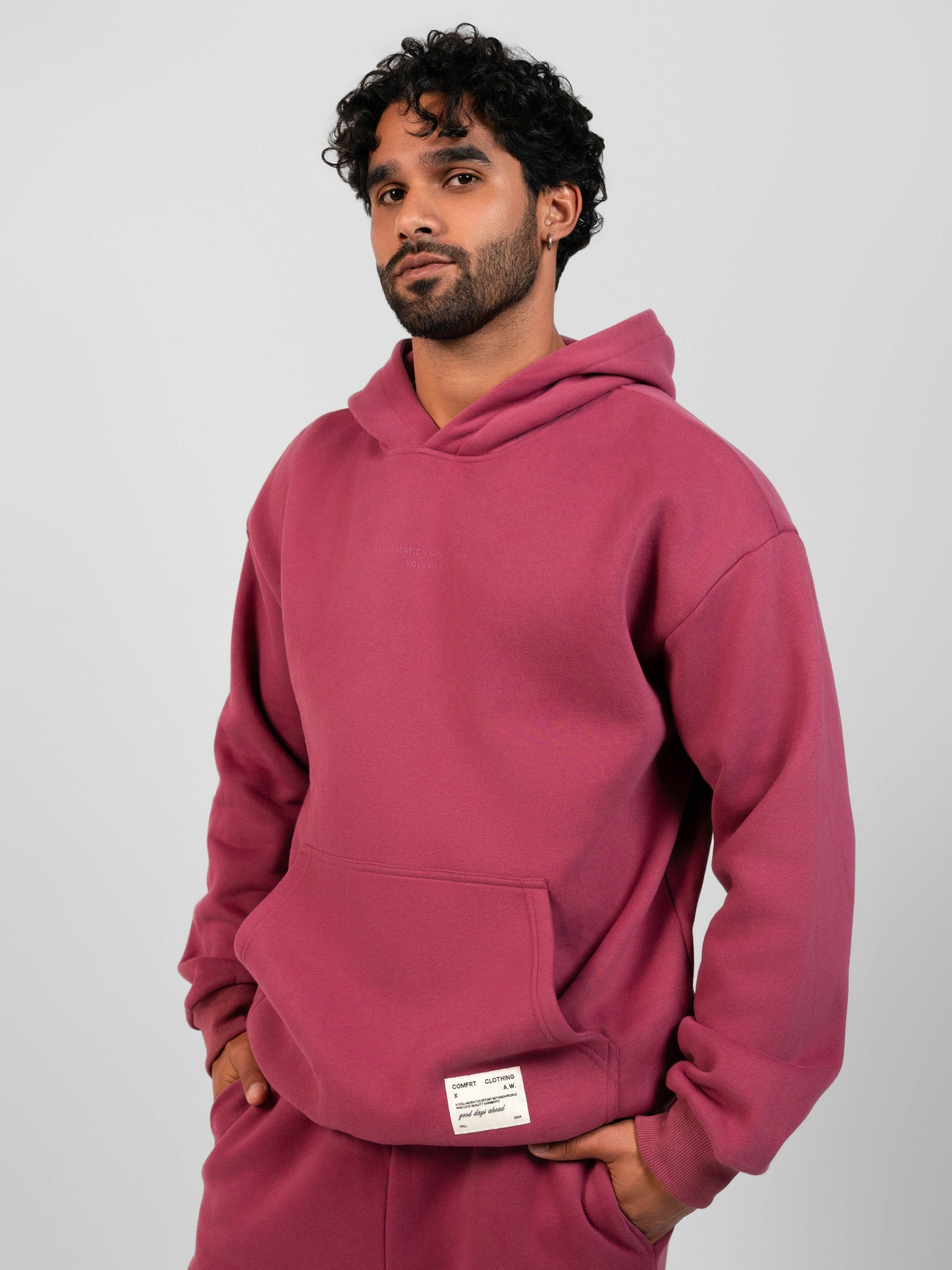 Comfrt Affirmation Hoodie Oversized Unisex Soft Cotton Blend