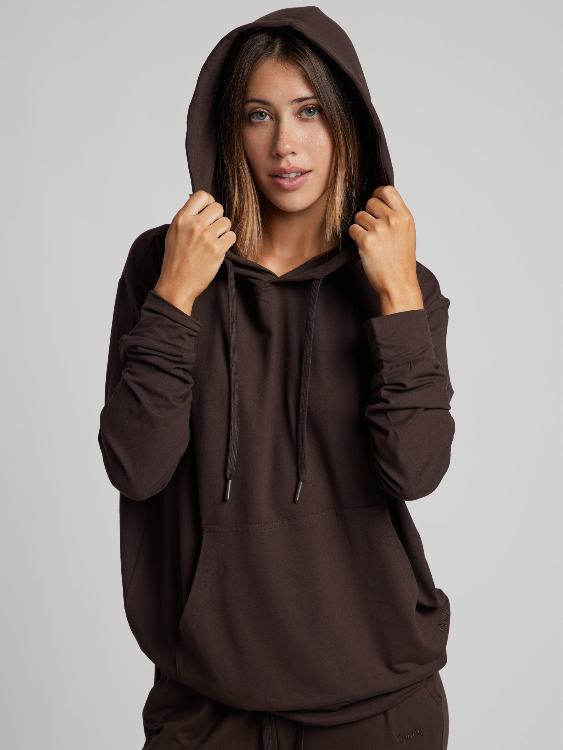 Comfrt AllDayJersey™ Hoodie Lightweight Brushed Jersey Soft Comfort