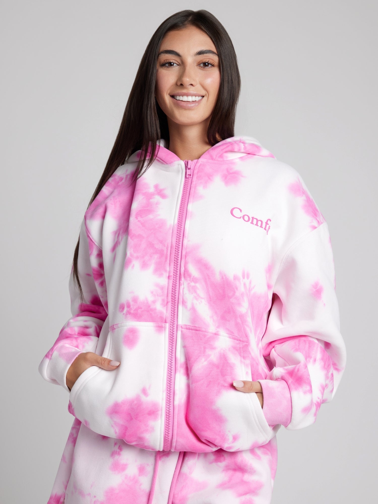 Comfrt Minimalist Zip Hoodie Oversized Soft Fleece Unisex