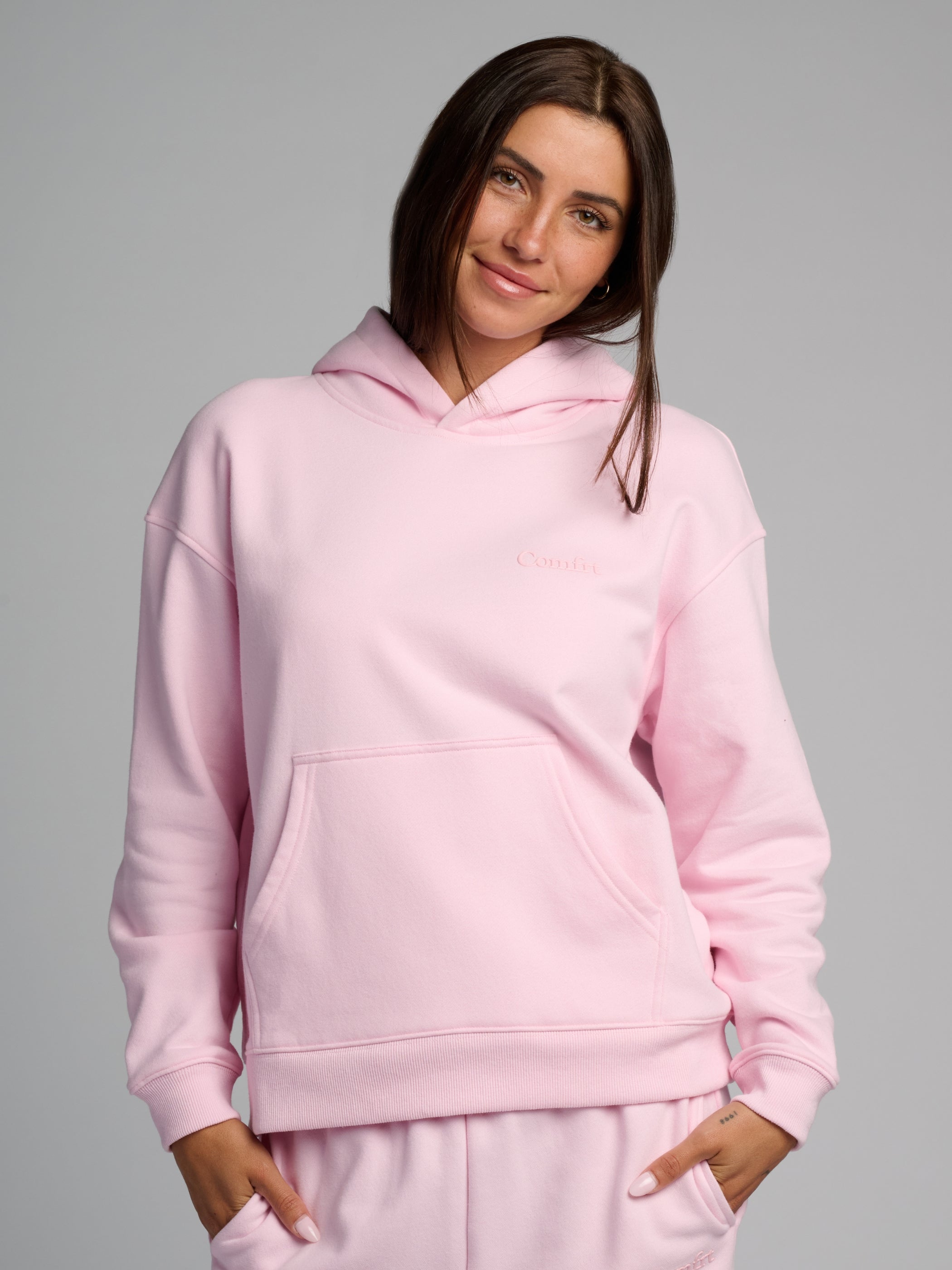 Comfrt Halo Lightweight Crop Hoodie Super Soft Cotton Blend