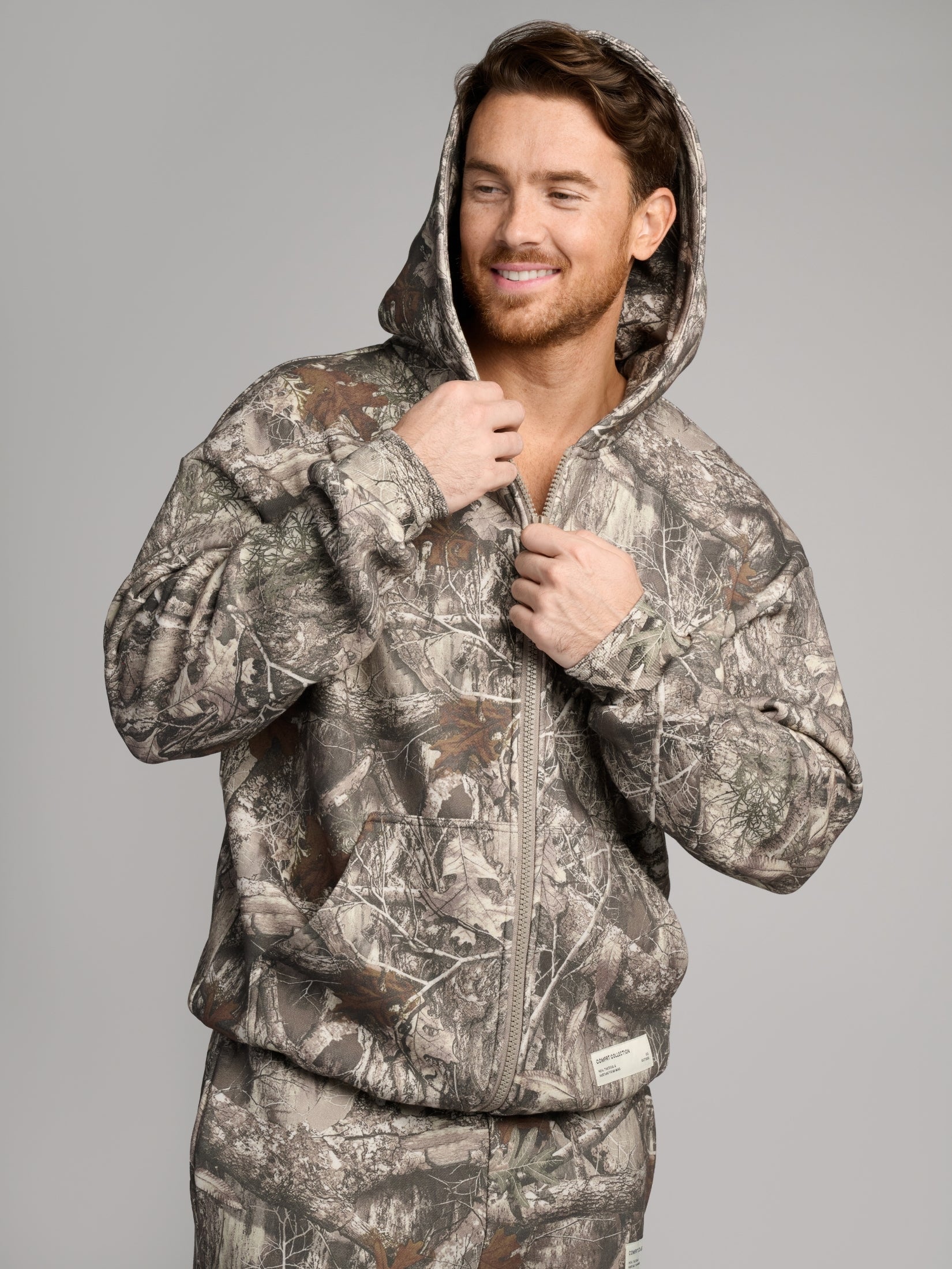 Comfrt Camo Zip Hoodie CloudTouch Fleece