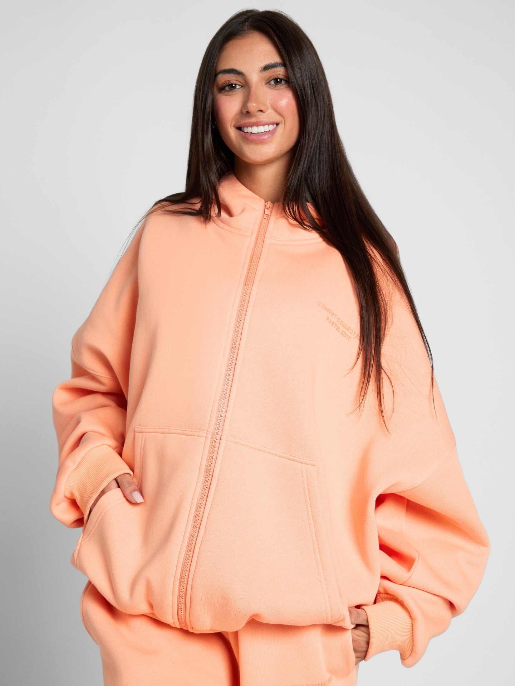 Pastel Zip Hoodie