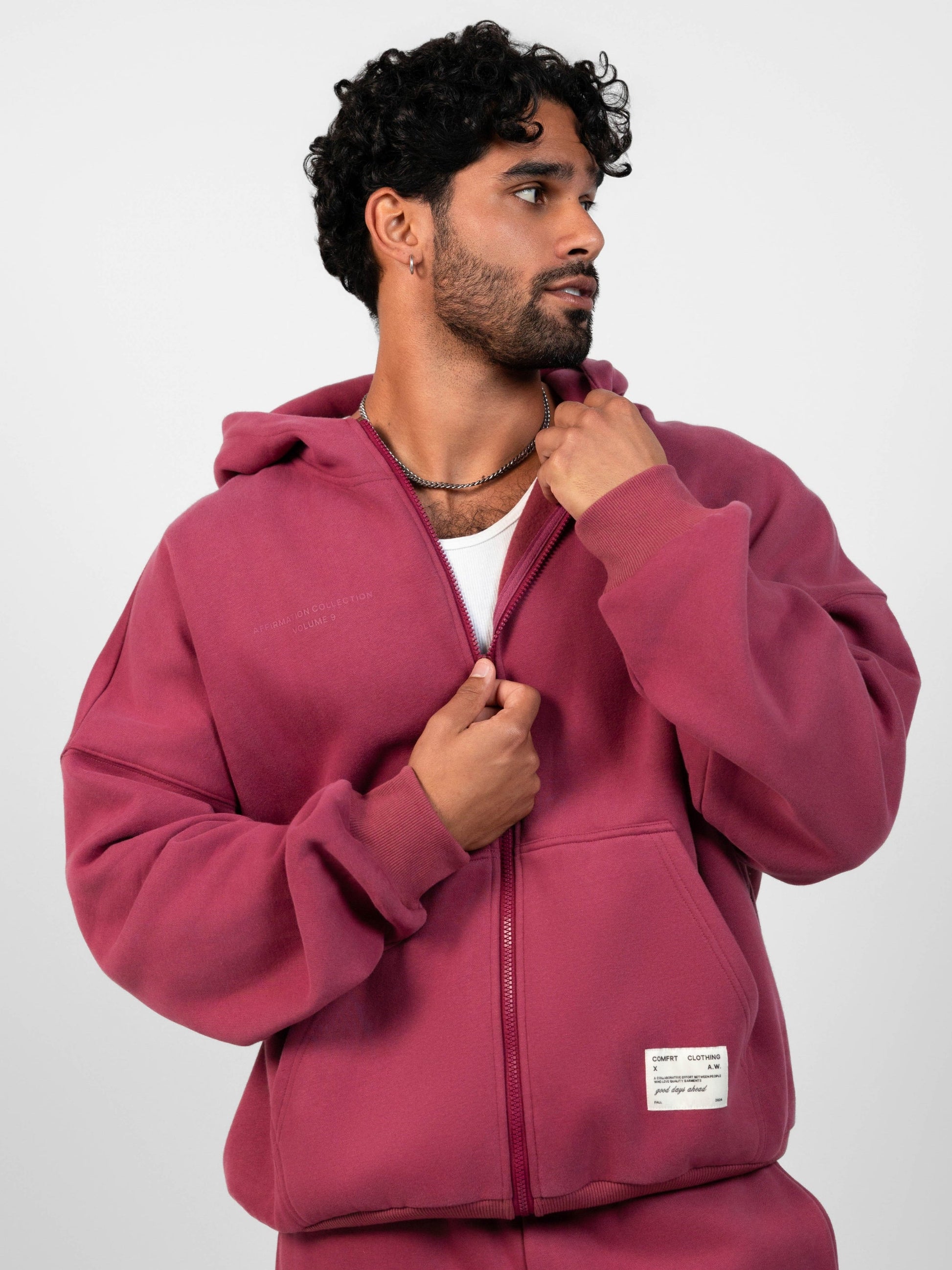 Comfrt Affirmation Zip Hoodie Super Soft Cotton