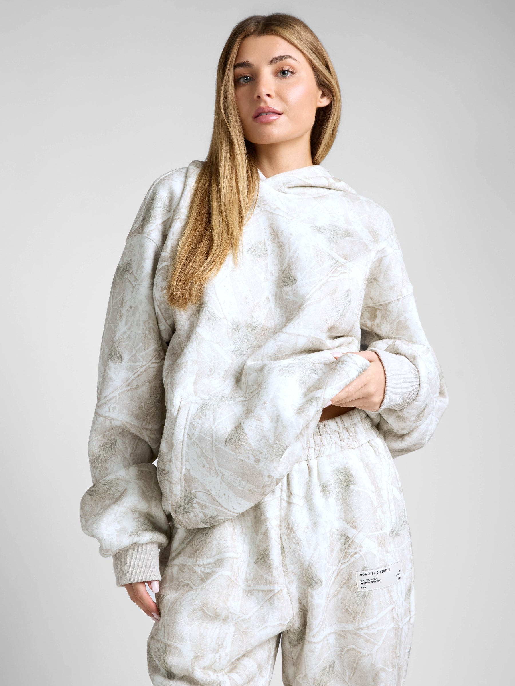 Comfrt Camo Hoodie Unisex Heavyweight Soft Oversized Fit