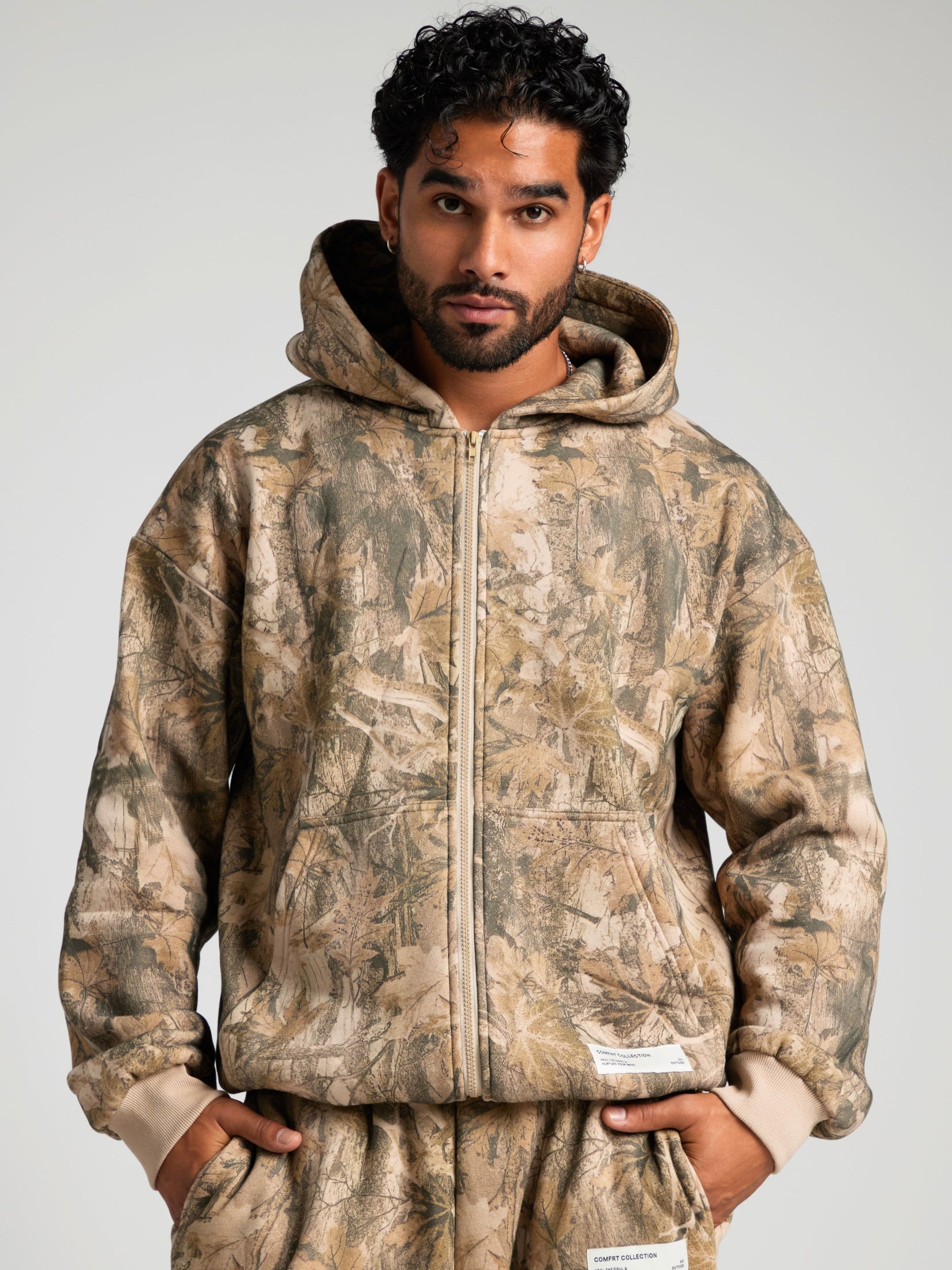 Comfrt Camo Zip Hoodie CloudTouch Fleece