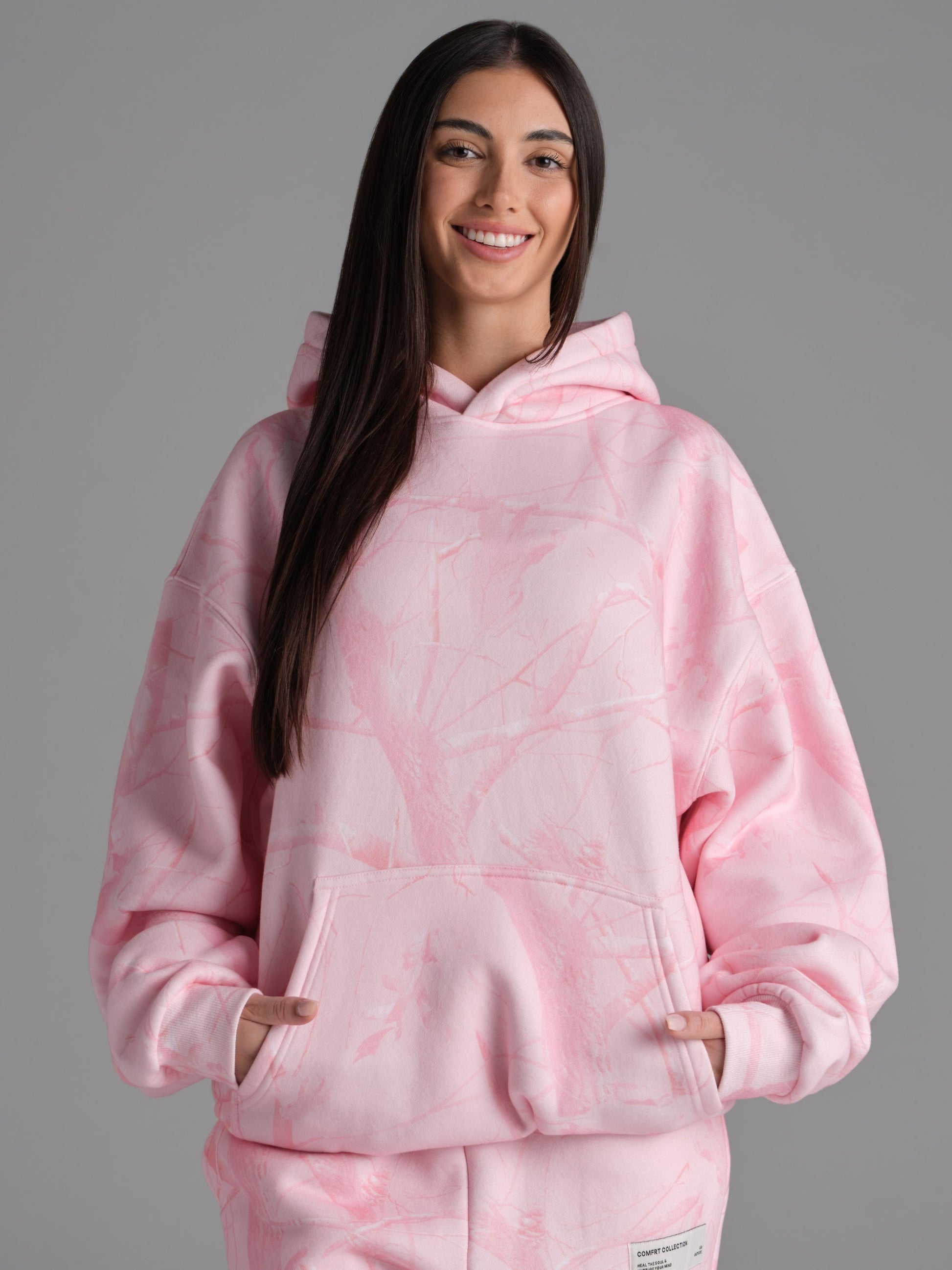 Comfrt Camo Hoodie Unisex Heavyweight Soft Oversized Fit