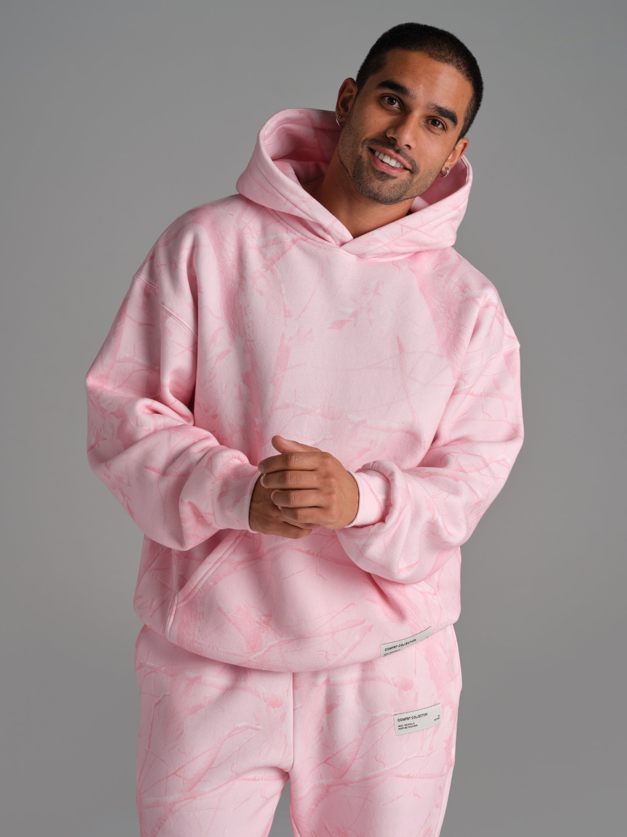Comfrt Camo Hoodie Unisex Heavyweight Soft Oversized Fit