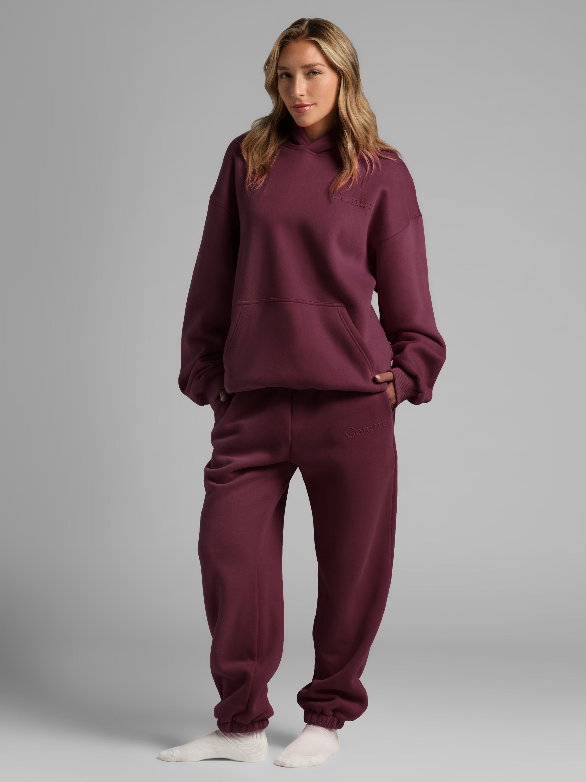 Minimalist Hoodie Oversized Soft Combed Cotton Blend