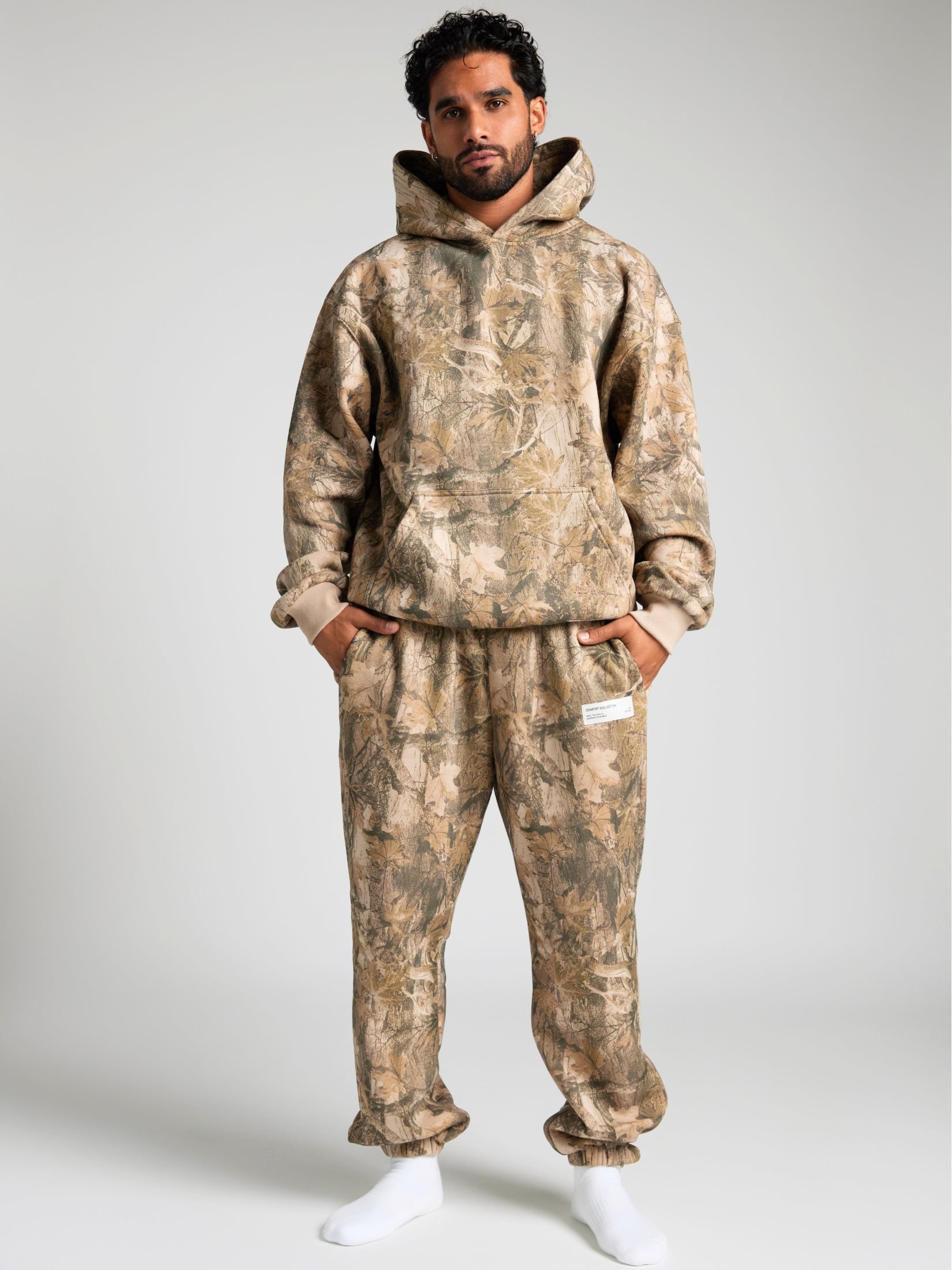 Comfrt Camo Hoodie Unisex Heavyweight Soft Oversized Fit