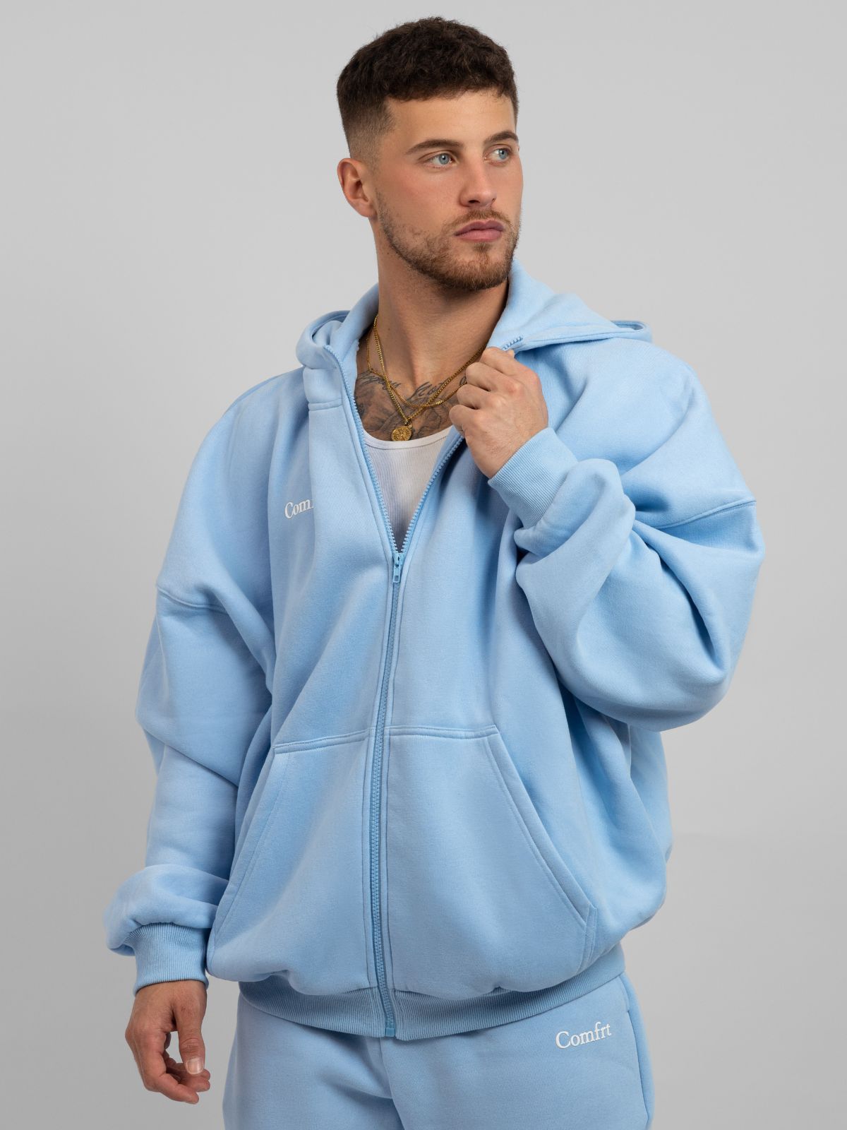Comfrt Cloud Zip Hoodie Unisex Oversized Comfortable Relaxed