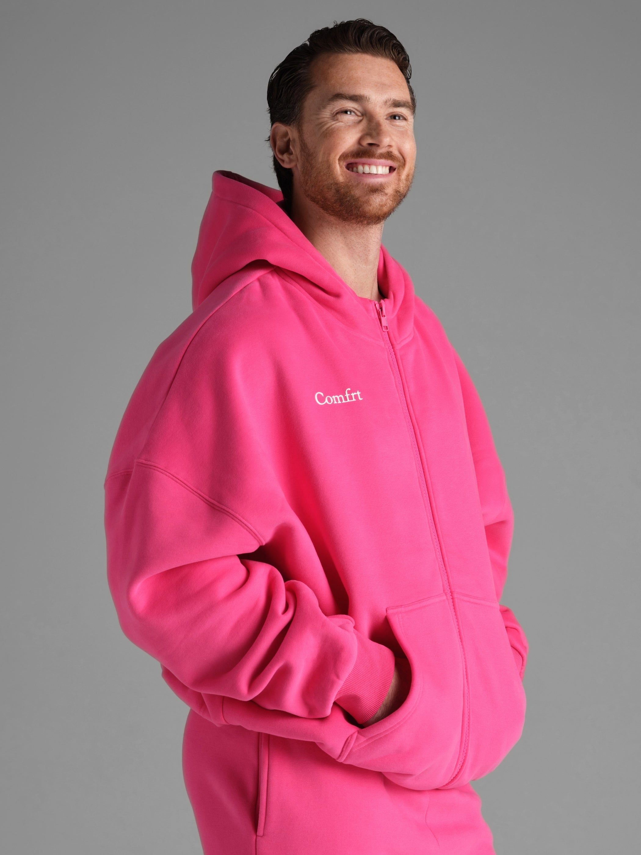 Comfrt Cloud Zip Hoodie Unisex Oversized Comfortable Relaxed