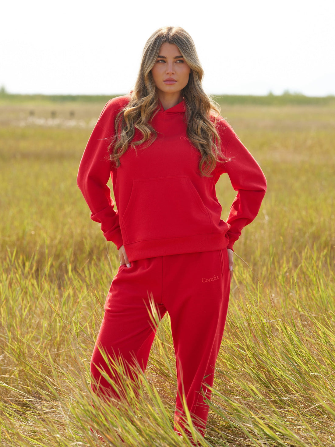 Comfrt Halo Lightweight Crop Hoodie Super Soft Cotton Blend
