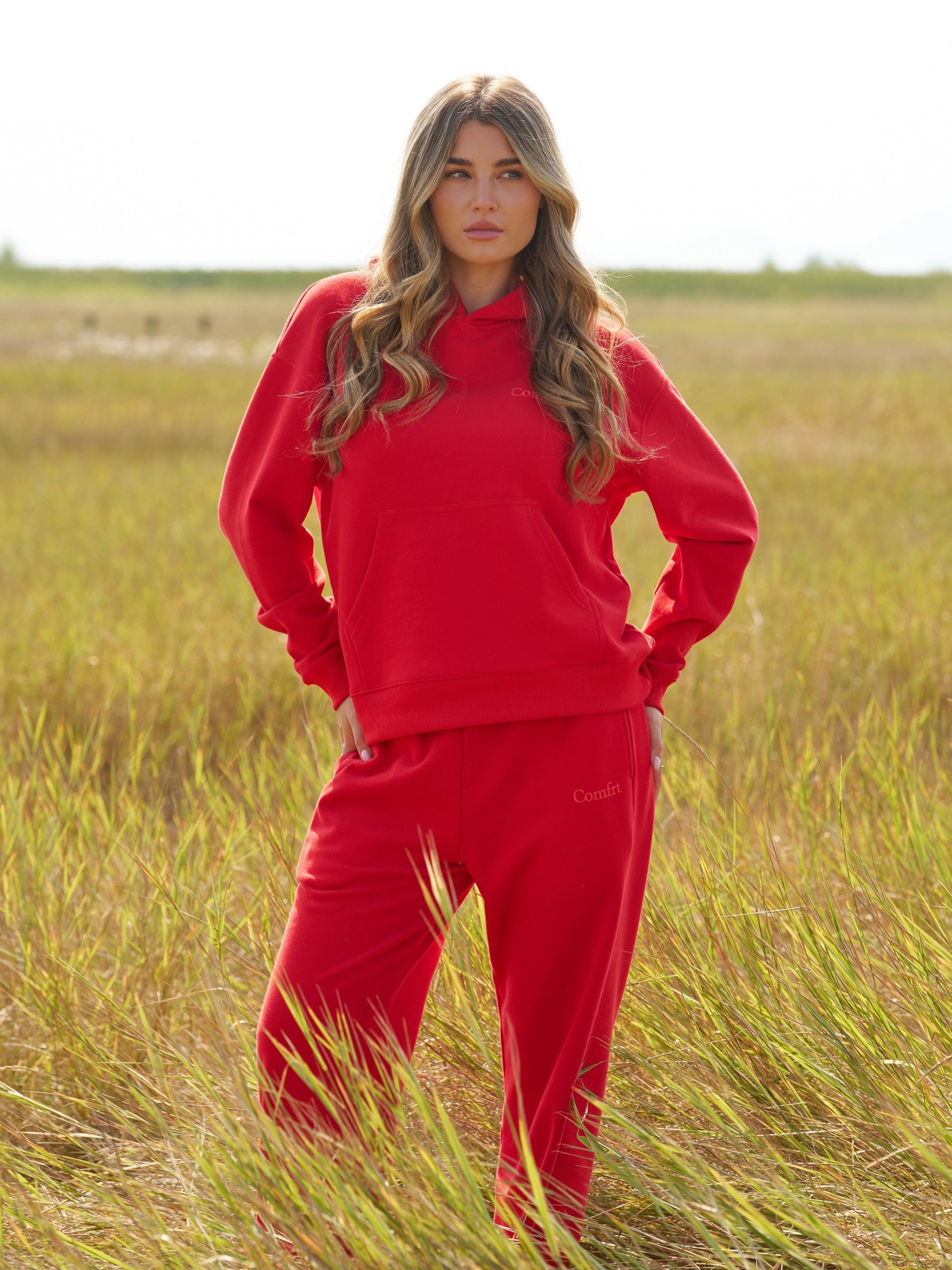 Comfrt Halo Lightweight Crop Hoodie Super Soft Cotton Blend