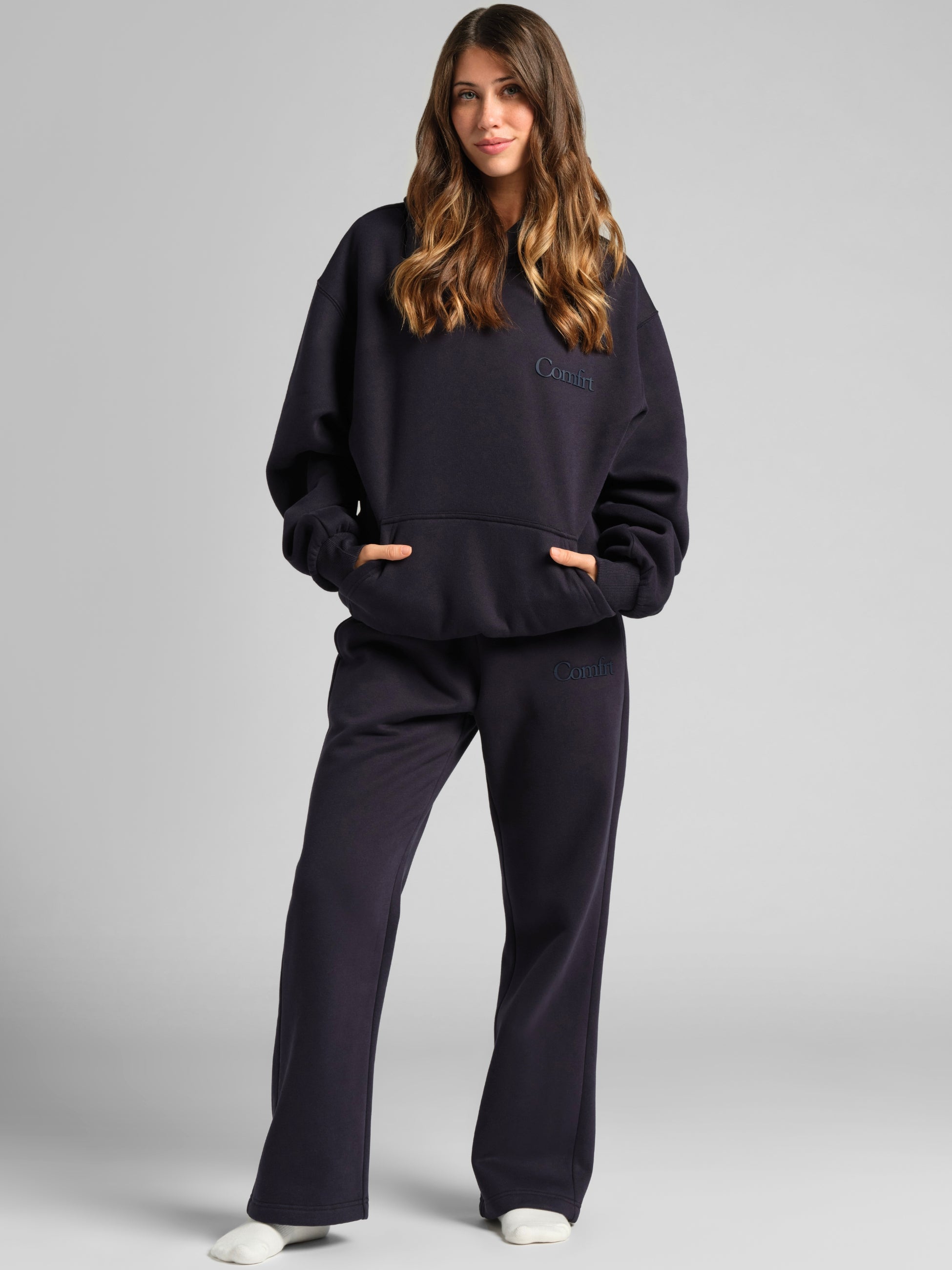 Minimalist Hoodie Oversized Soft Combed Cotton Blend