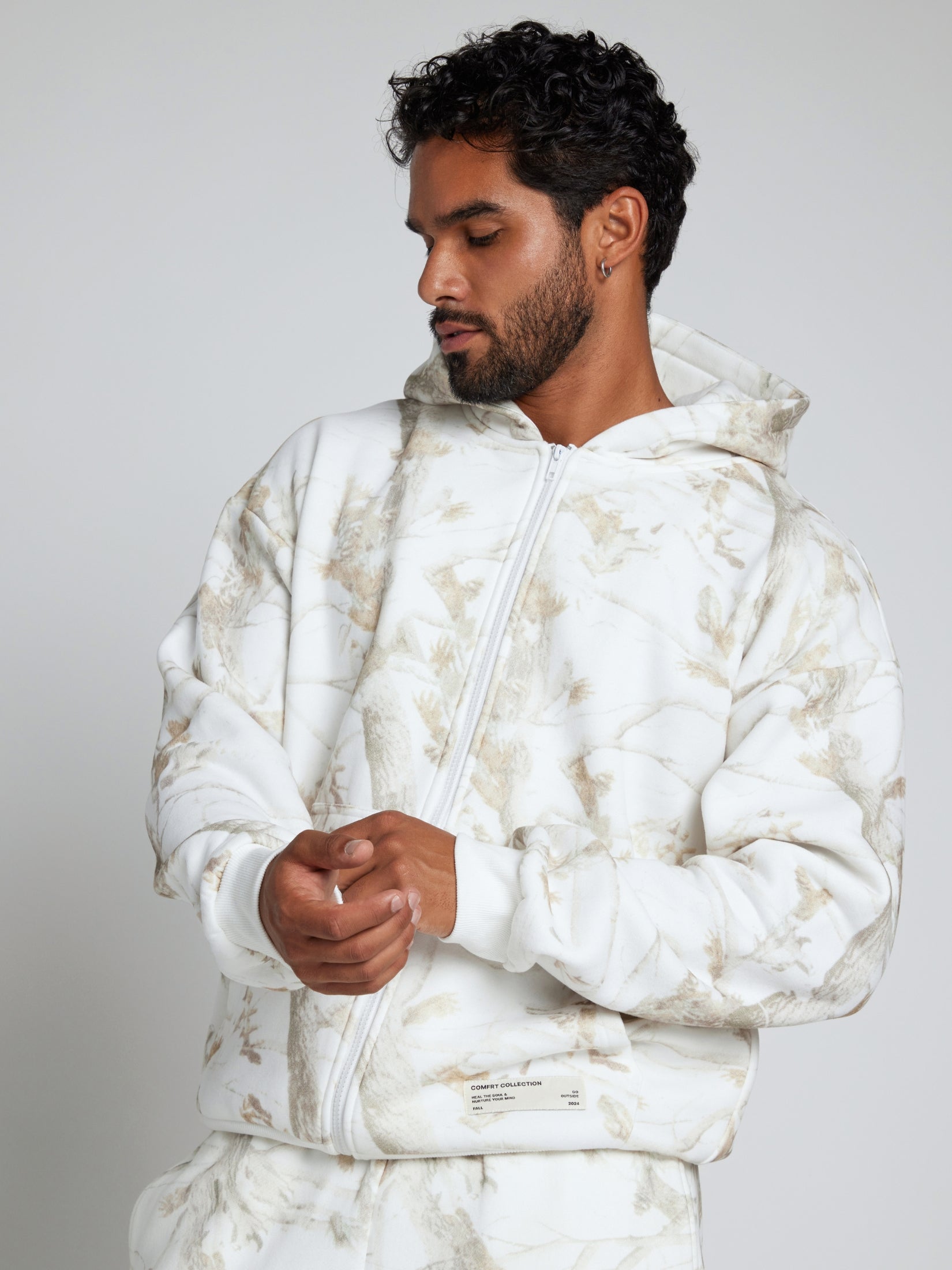 Comfrt Camo Zip Hoodie CloudTouch Fleece