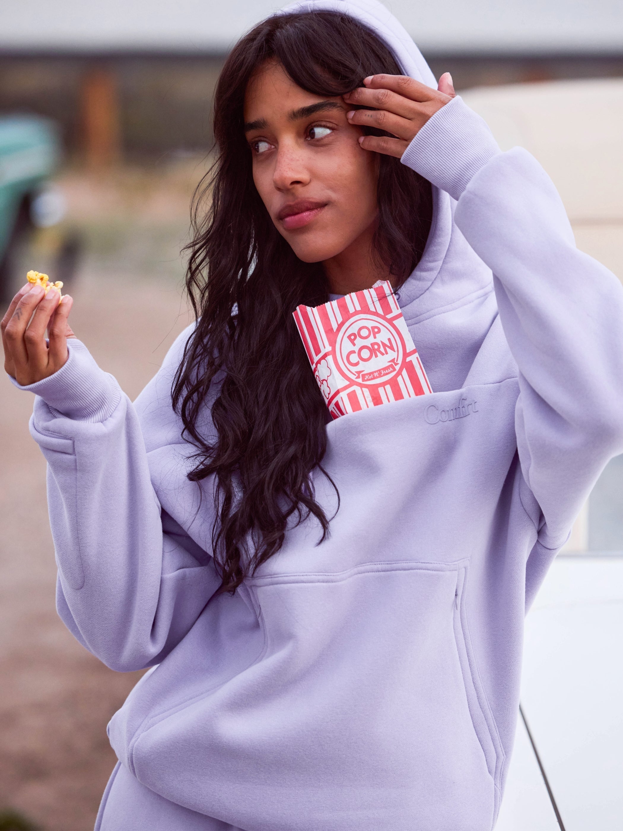 Comfrt Snak Hoodie Heavyweight Fleece Snack Pocket Design