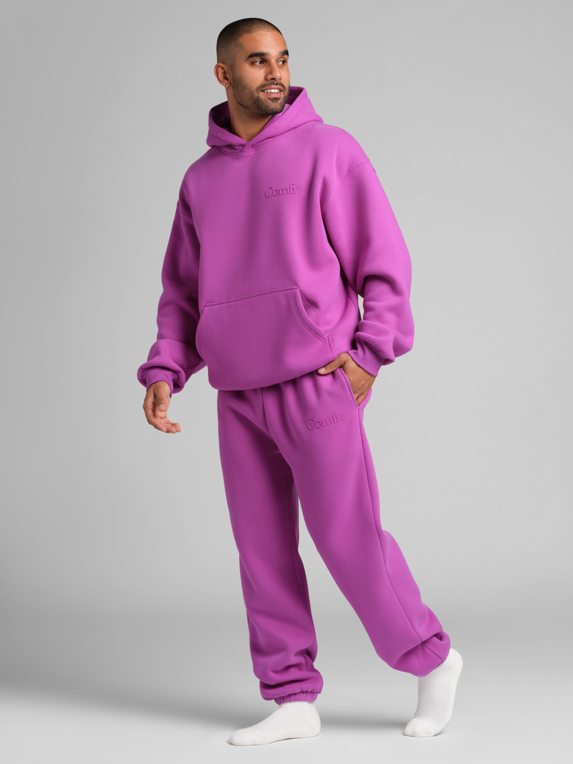 Minimalist Hoodie Oversized Soft Combed Cotton Blend