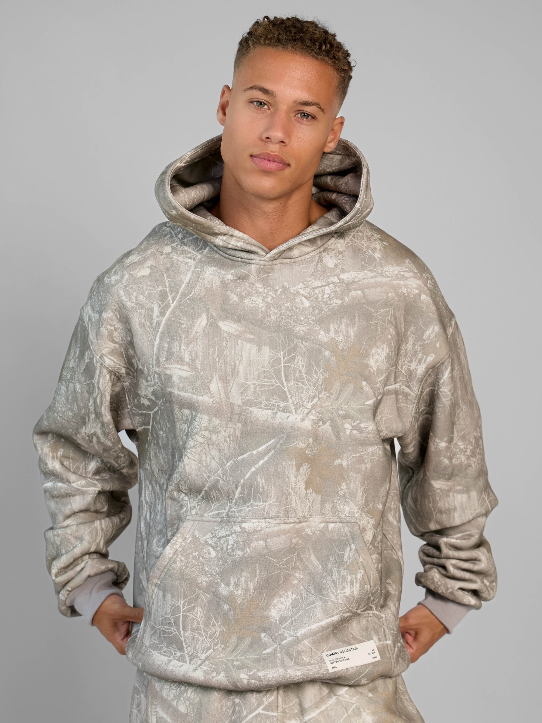 Comfrt Camo Hoodie Unisex Heavyweight Soft Oversized Fit
