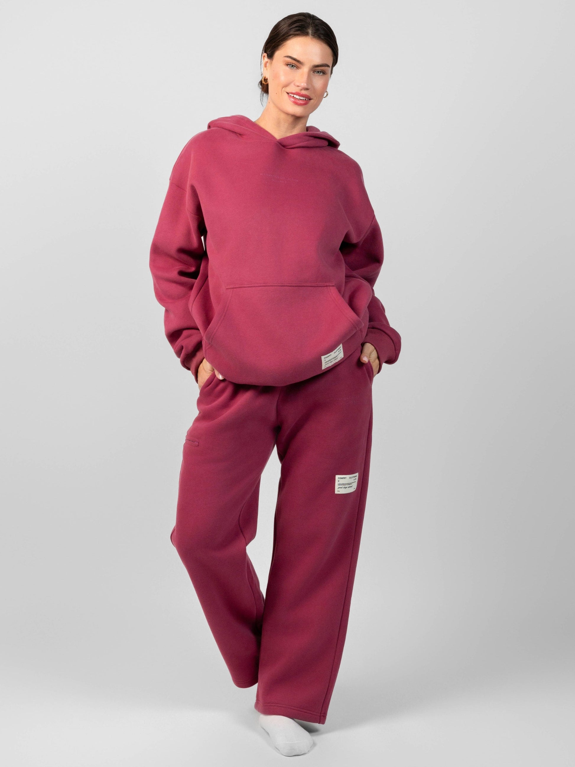 Comfrt Affirmation Hoodie Oversized Unisex Soft Cotton Blend