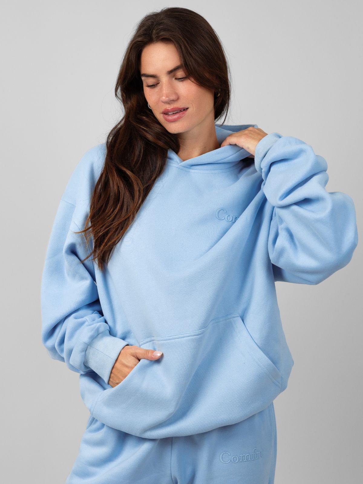Minimalist Hoodie Oversized Soft Combed Cotton Blend