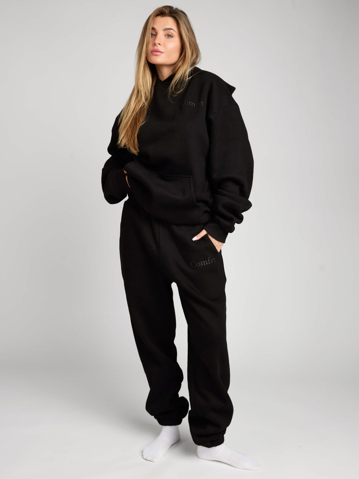 Minimalist Hoodie Oversized Soft Combed Cotton Blend