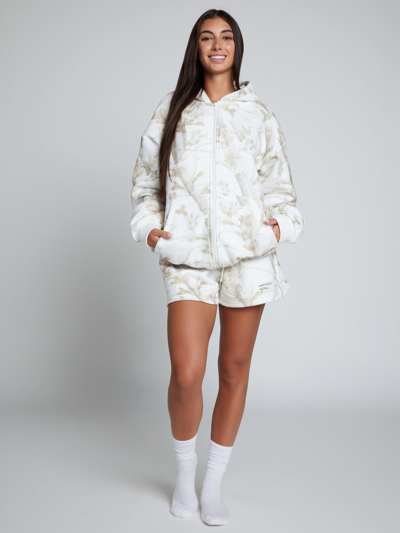 Comfrt Camo Zip Hoodie CloudTouch Fleece