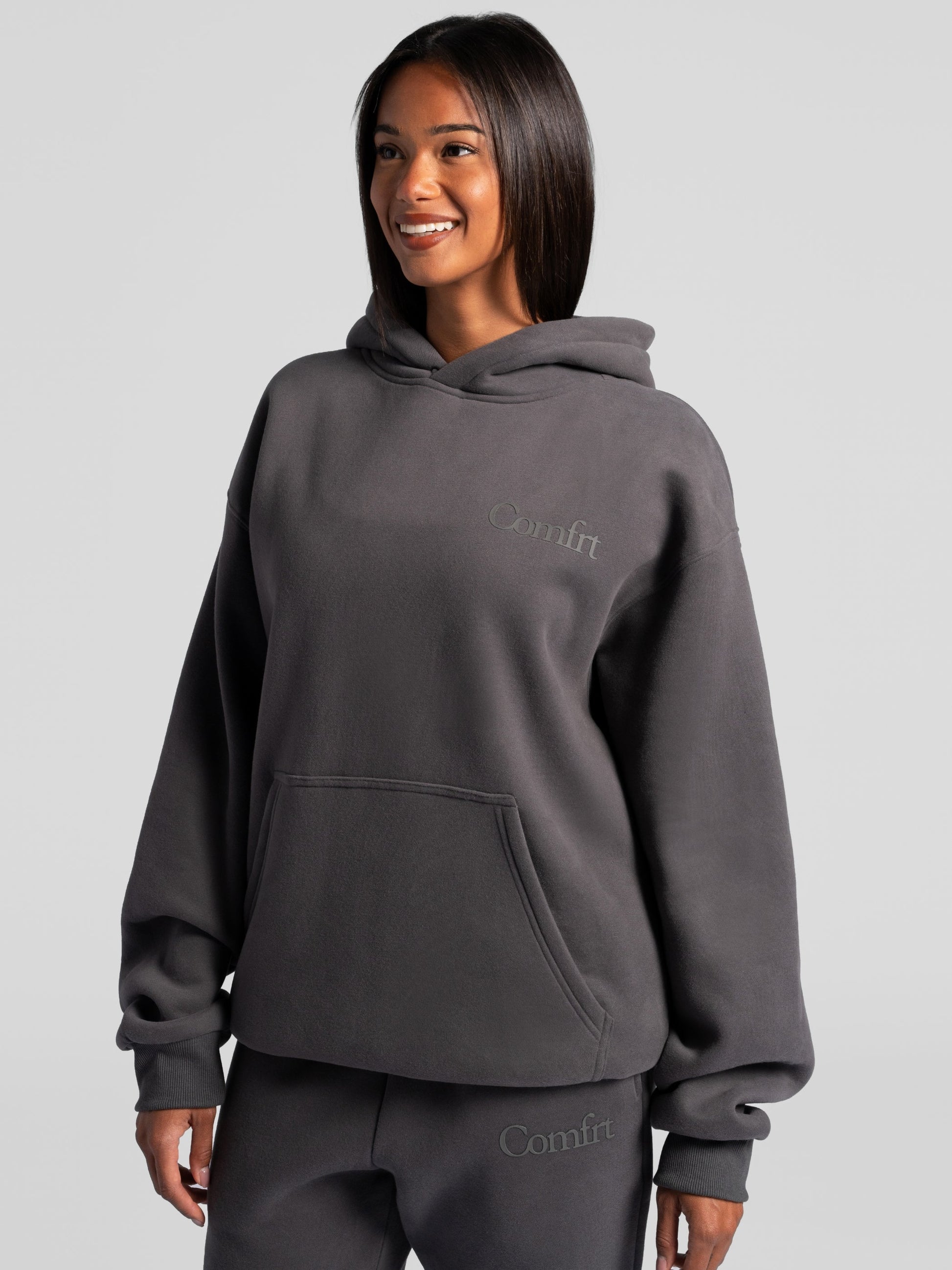 Minimalist Hoodie Oversized Soft Combed Cotton Blend