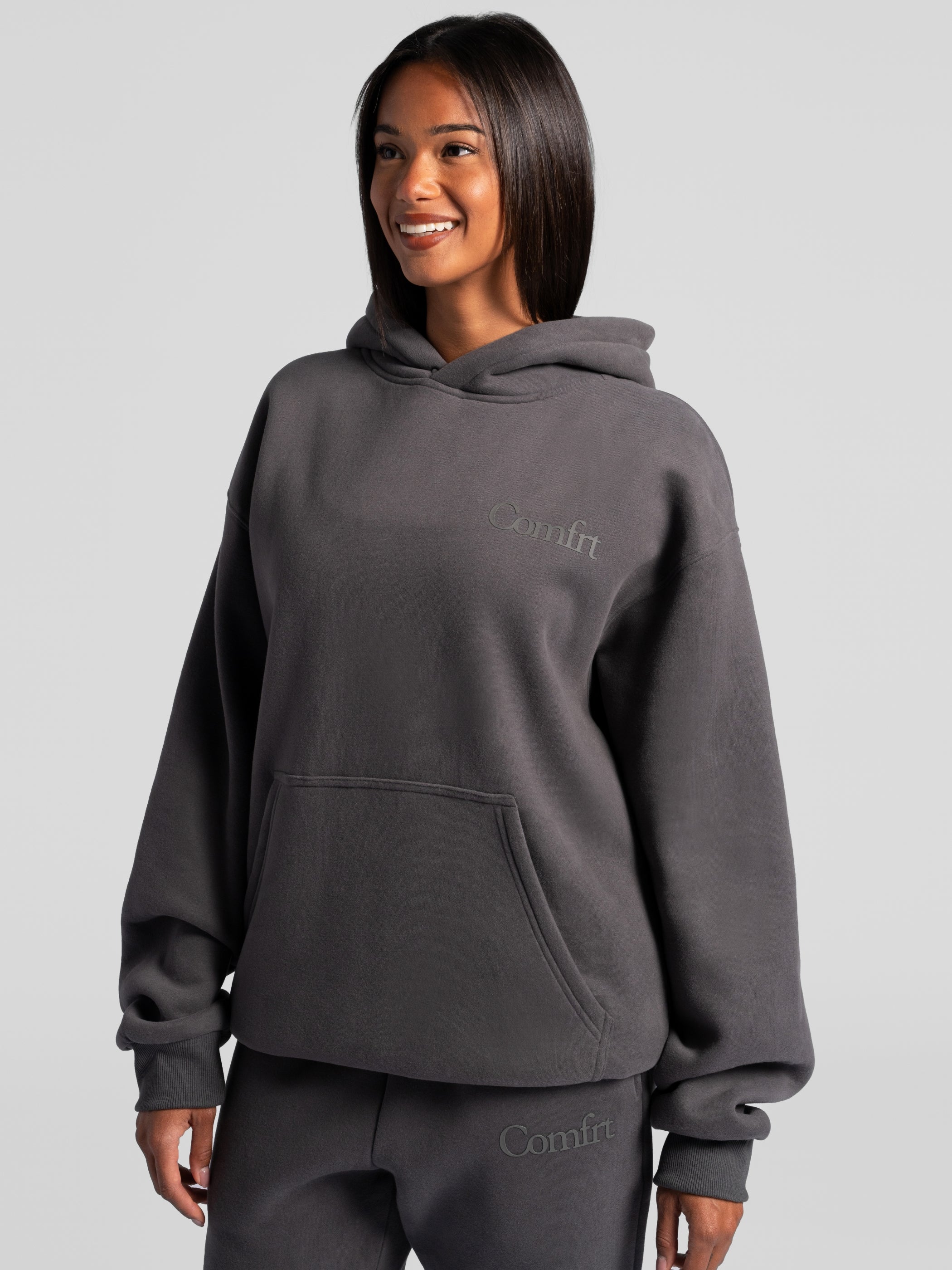 Minimalist Hoodie Oversized Soft Combed Cotton Blend