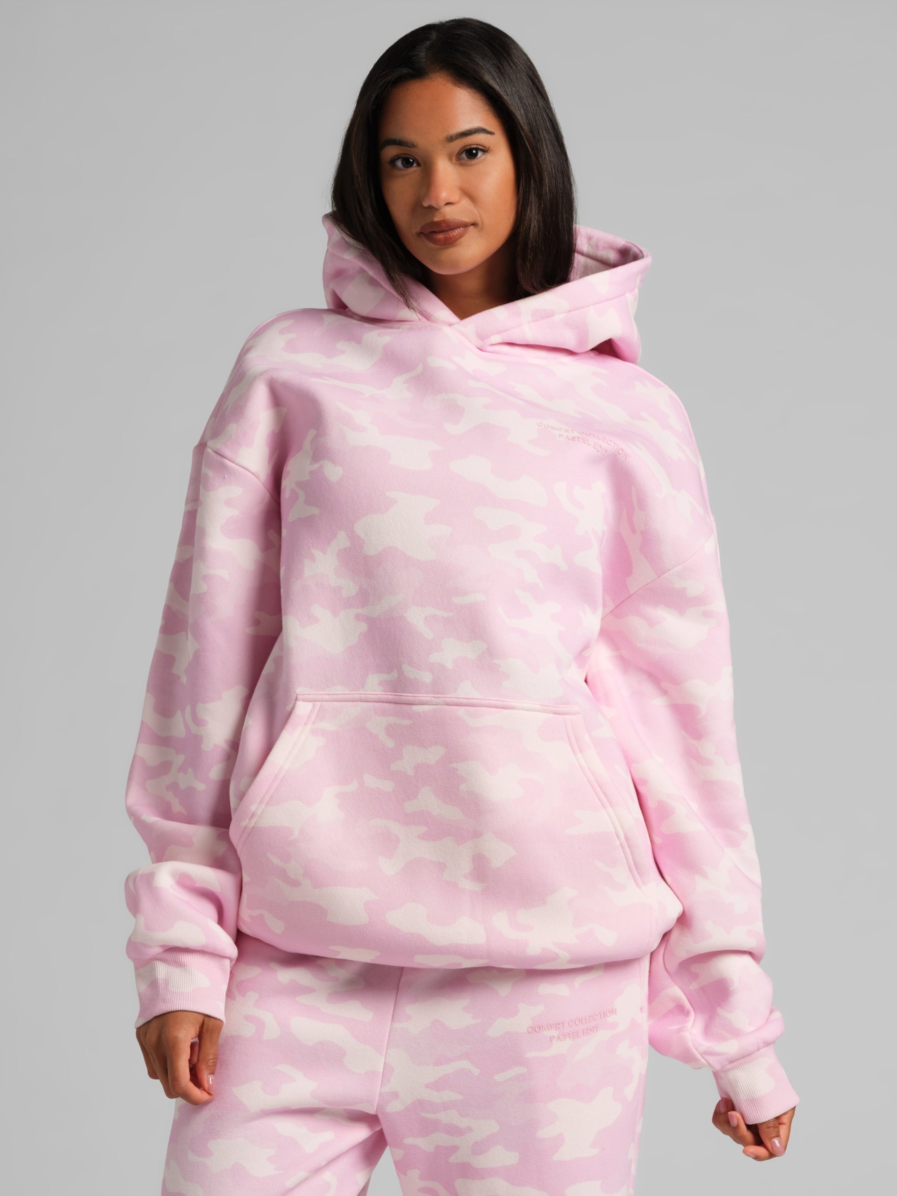 Comfrt Camo Hoodie Unisex Heavyweight Soft Oversized Fit