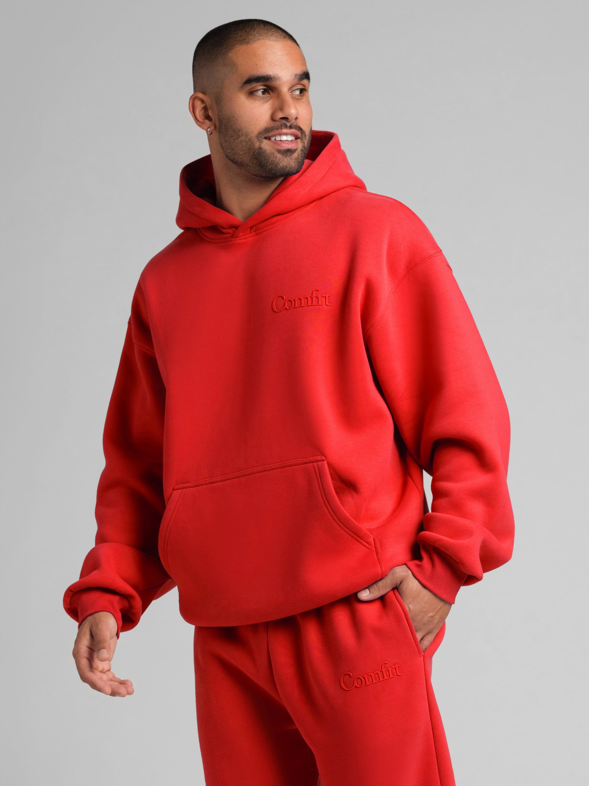 Minimalist Hoodie Oversized Soft Combed Cotton Blend