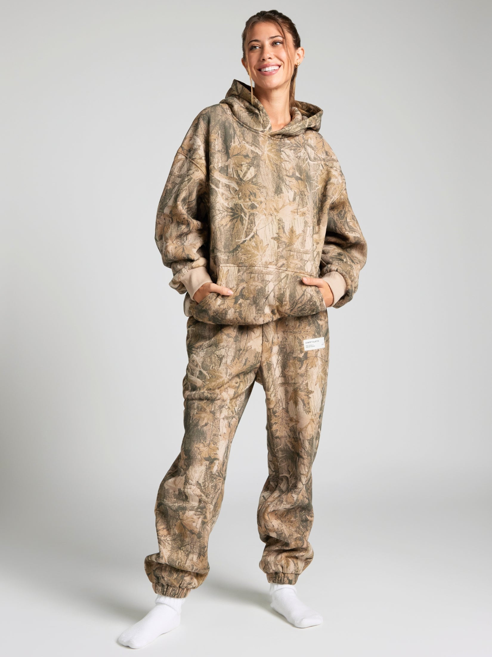 Comfrt Camo Hoodie Unisex Heavyweight Soft Oversized Fit