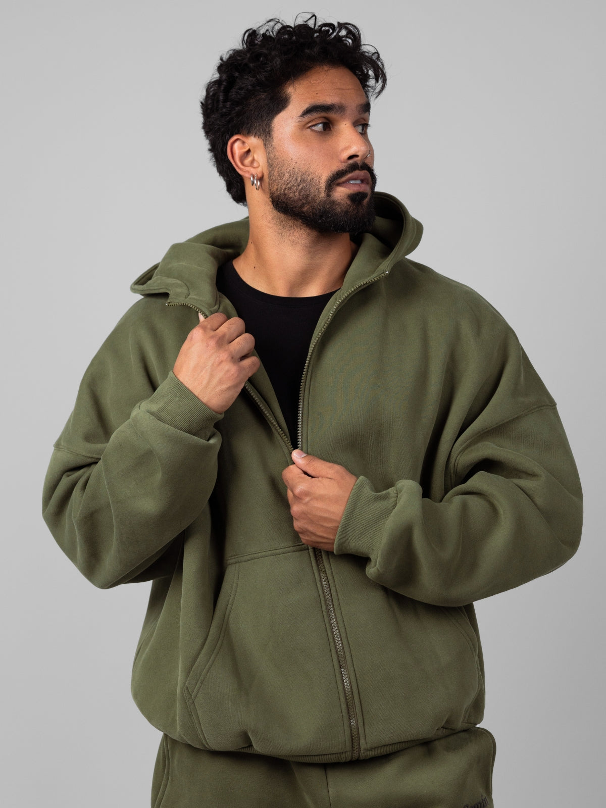 Comfrt Cloud Zip Hoodie Unisex Oversized Comfortable Relaxed