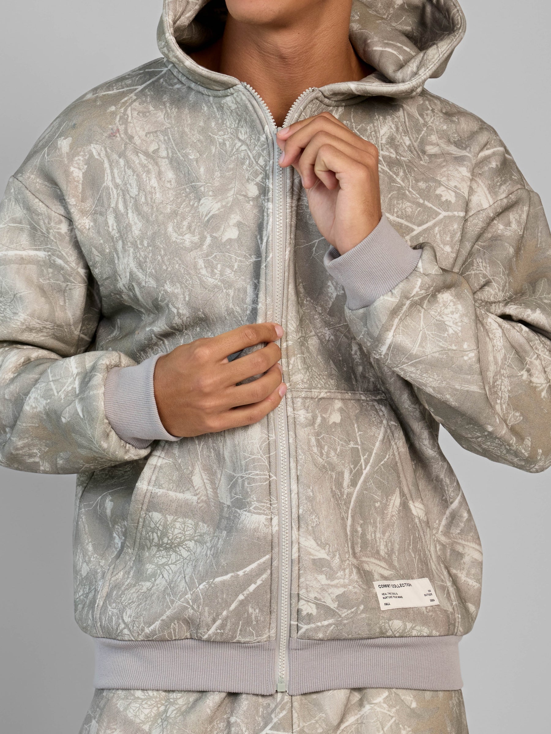 Comfrt Camo Zip Hoodie CloudTouch Fleece