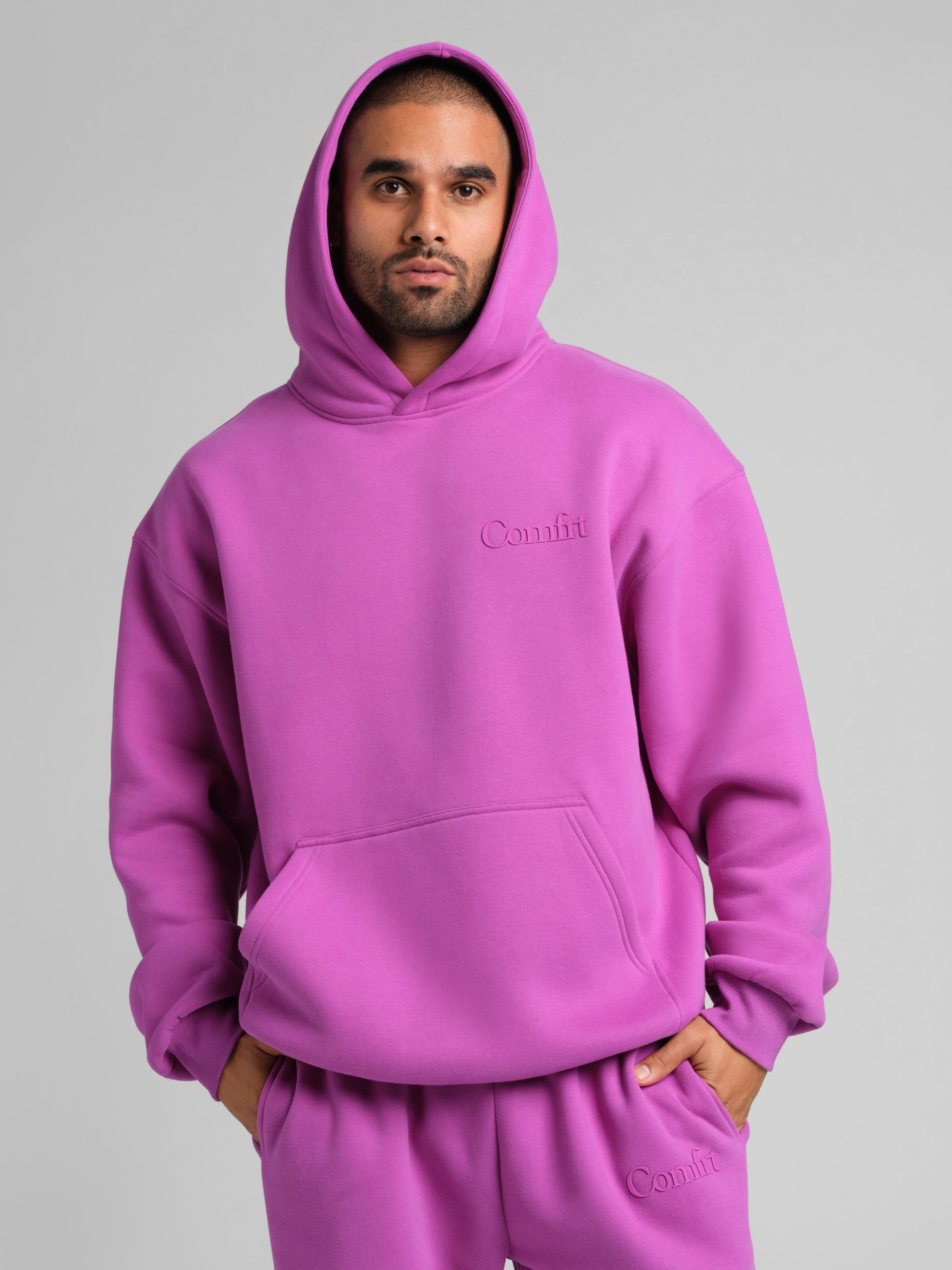 Minimalist Hoodie Oversized Soft Combed Cotton Blend