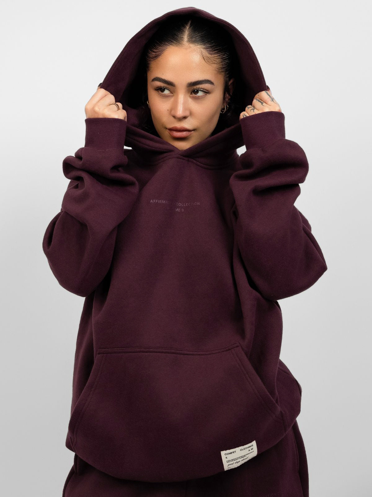 Comfrt Affirmation Hoodie Oversized Unisex Soft Cotton Blend