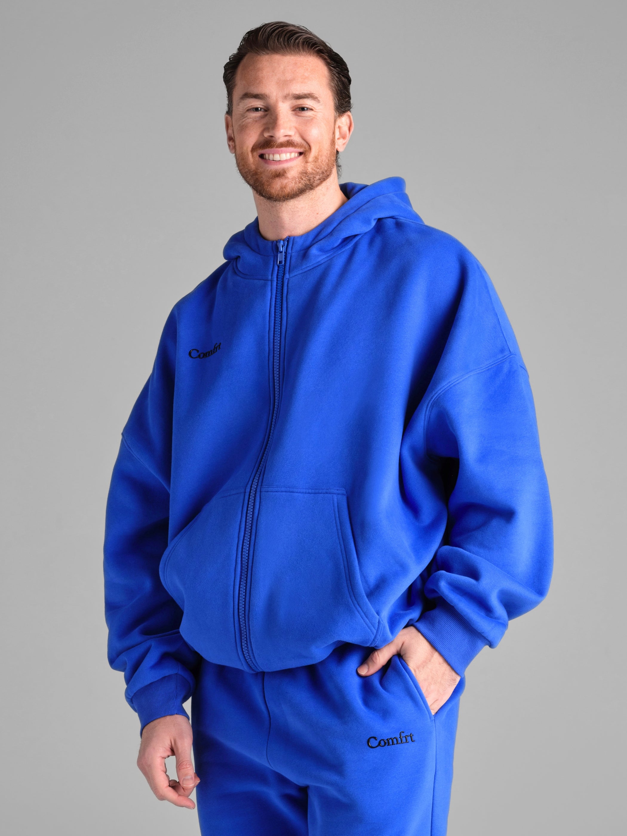 Comfrt Cloud Zip Hoodie Unisex Oversized Comfortable Relaxed