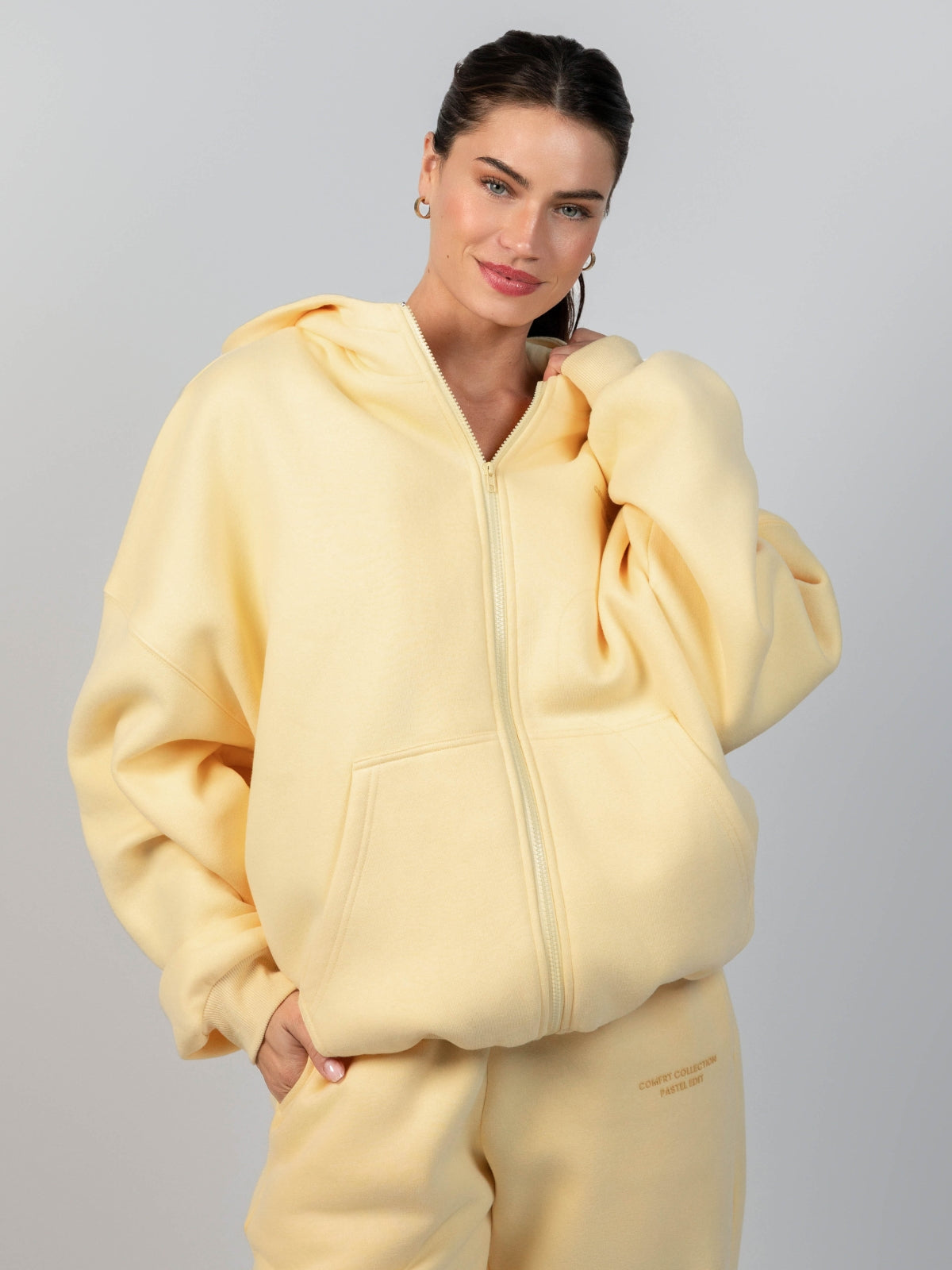 Pastel Zip Hoodie