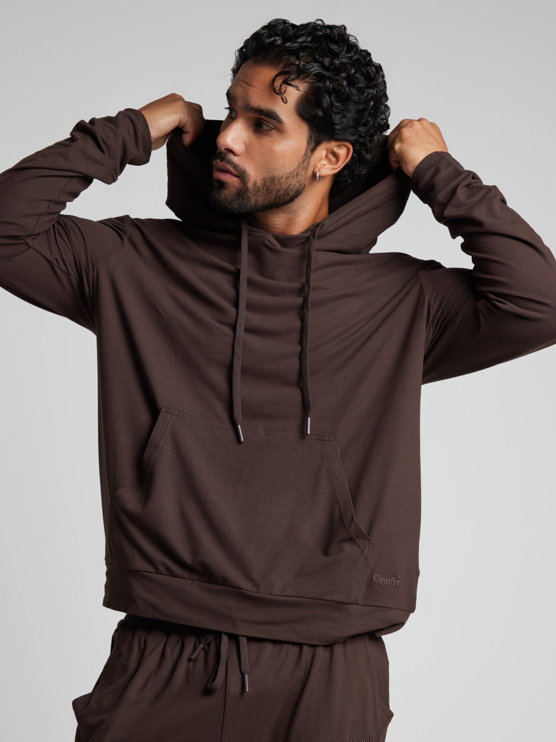 Comfrt AllDayJersey™ Hoodie Lightweight Brushed Jersey Soft Comfort