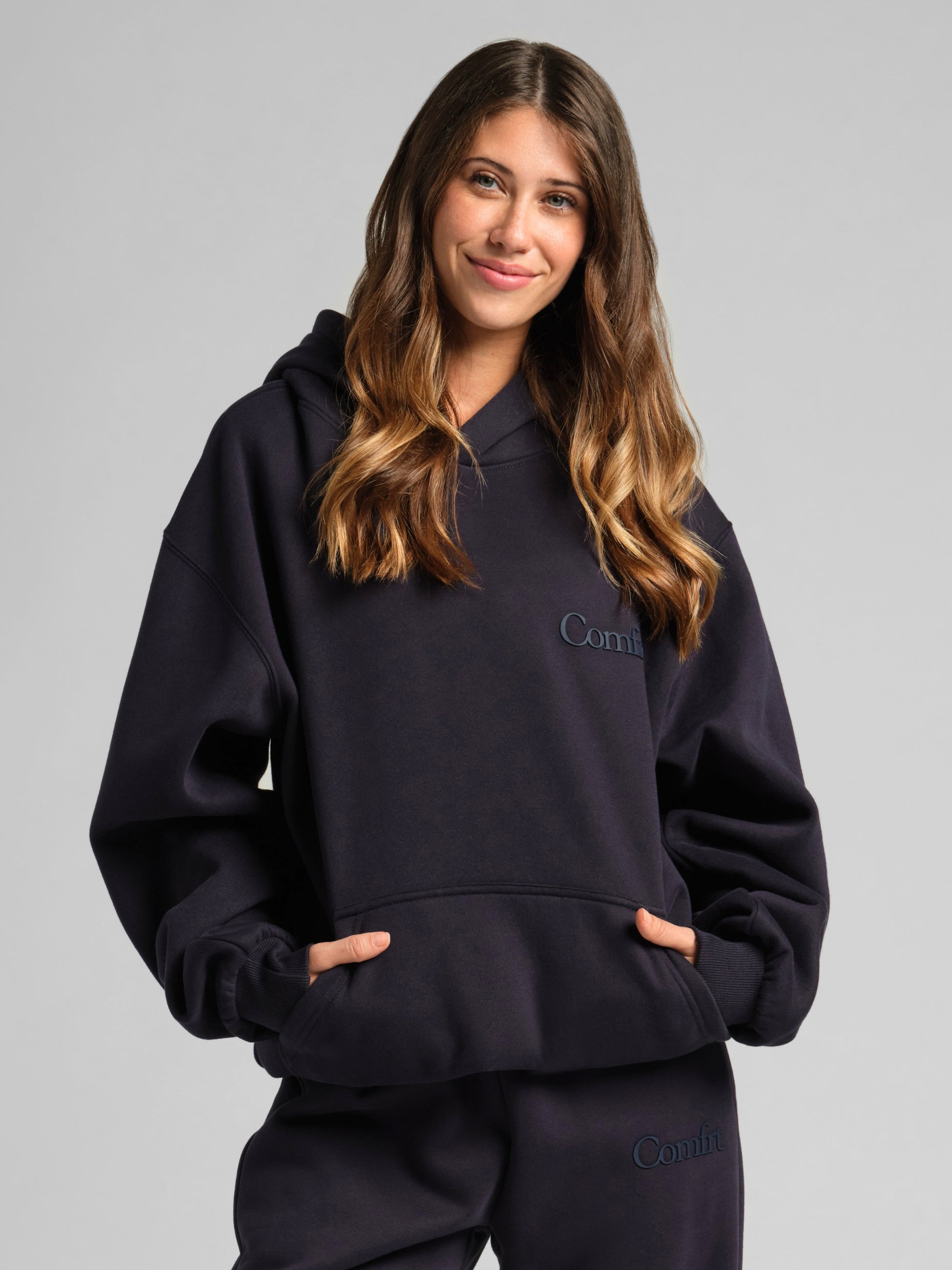 Minimalist Hoodie Oversized Soft Combed Cotton Blend