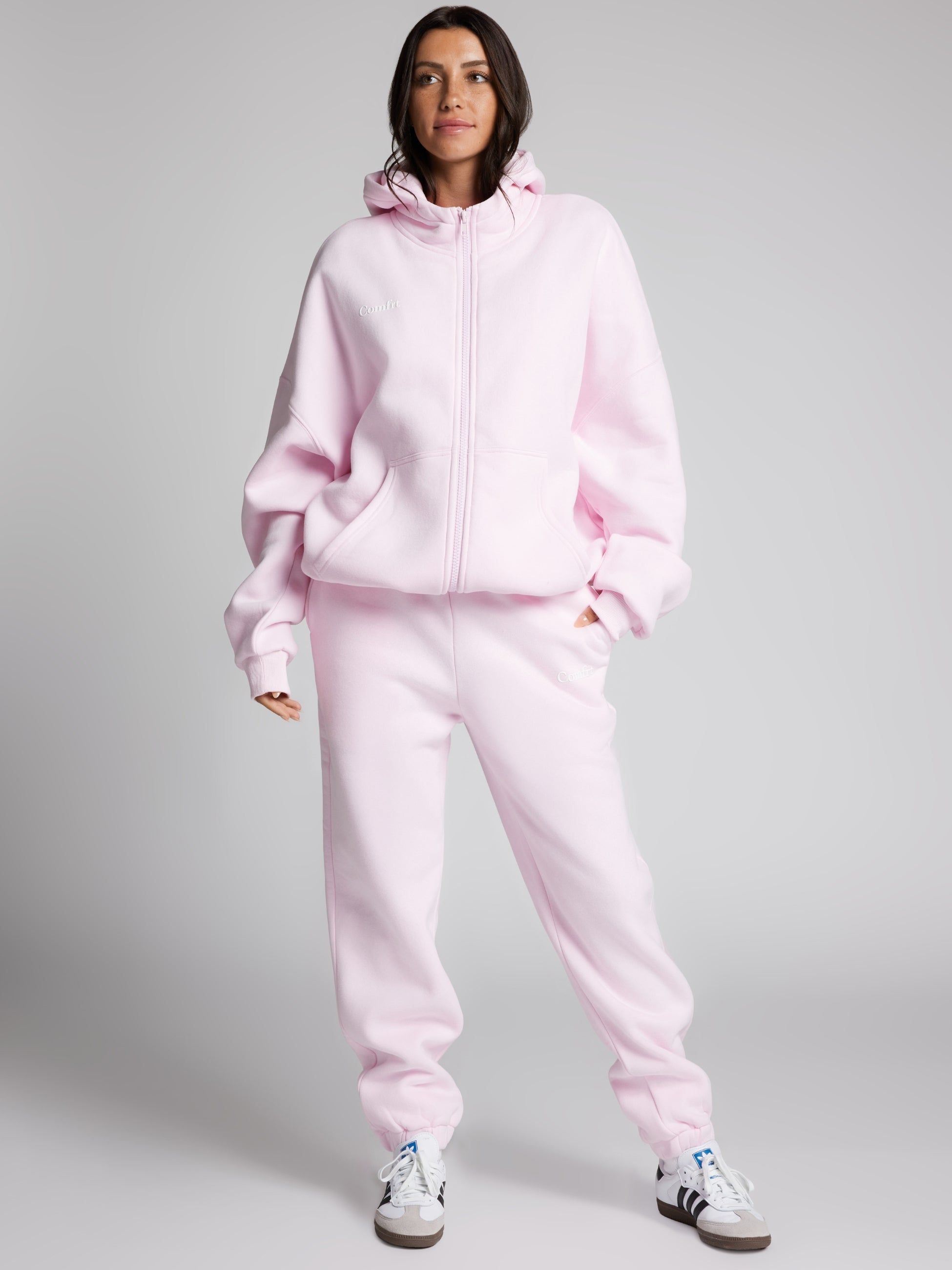 Comfrt Cloud Zip Hoodie Unisex Oversized Comfortable Relaxed