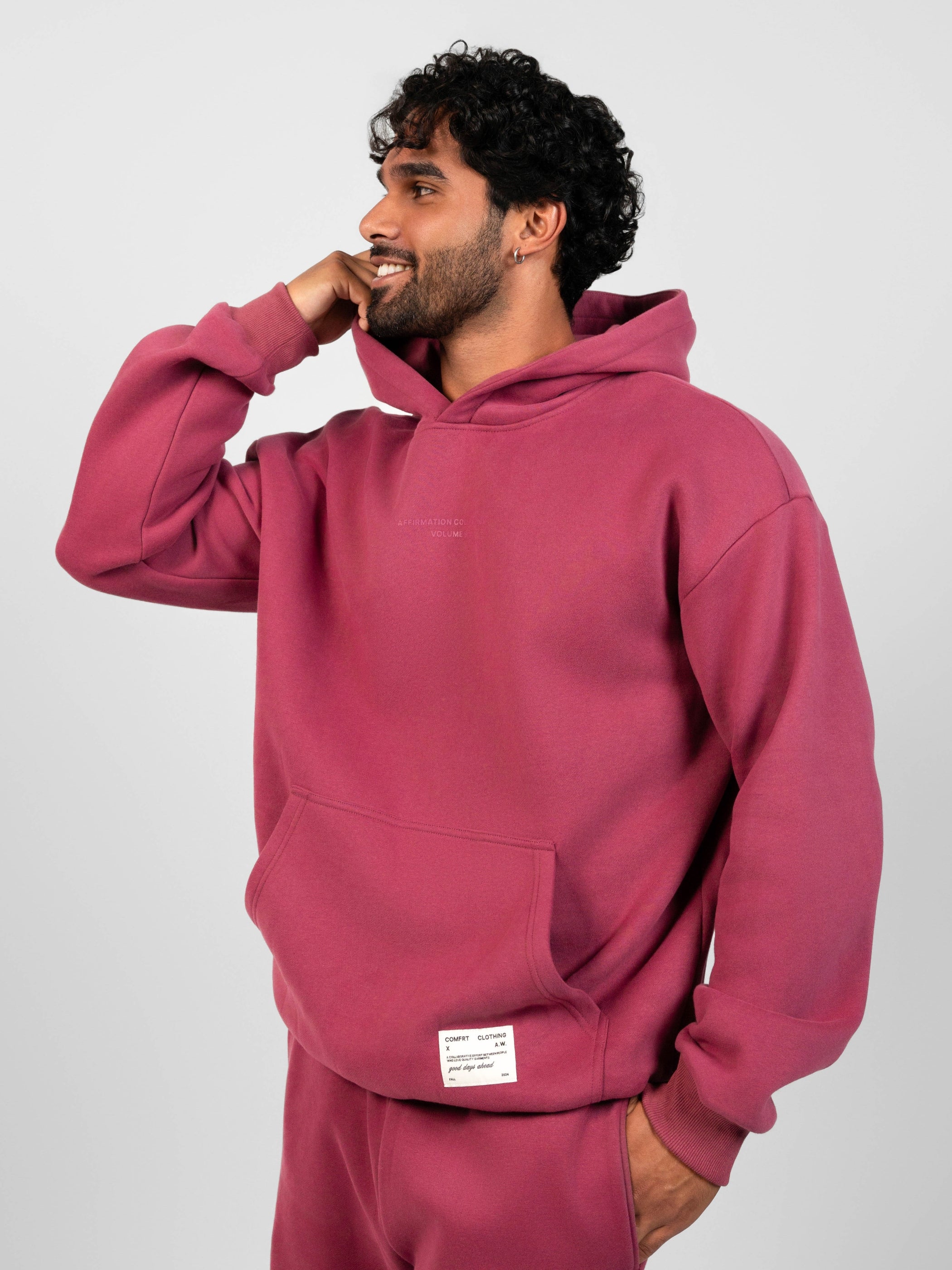 Comfrt Affirmation Hoodie Oversized Unisex Soft Cotton Blend