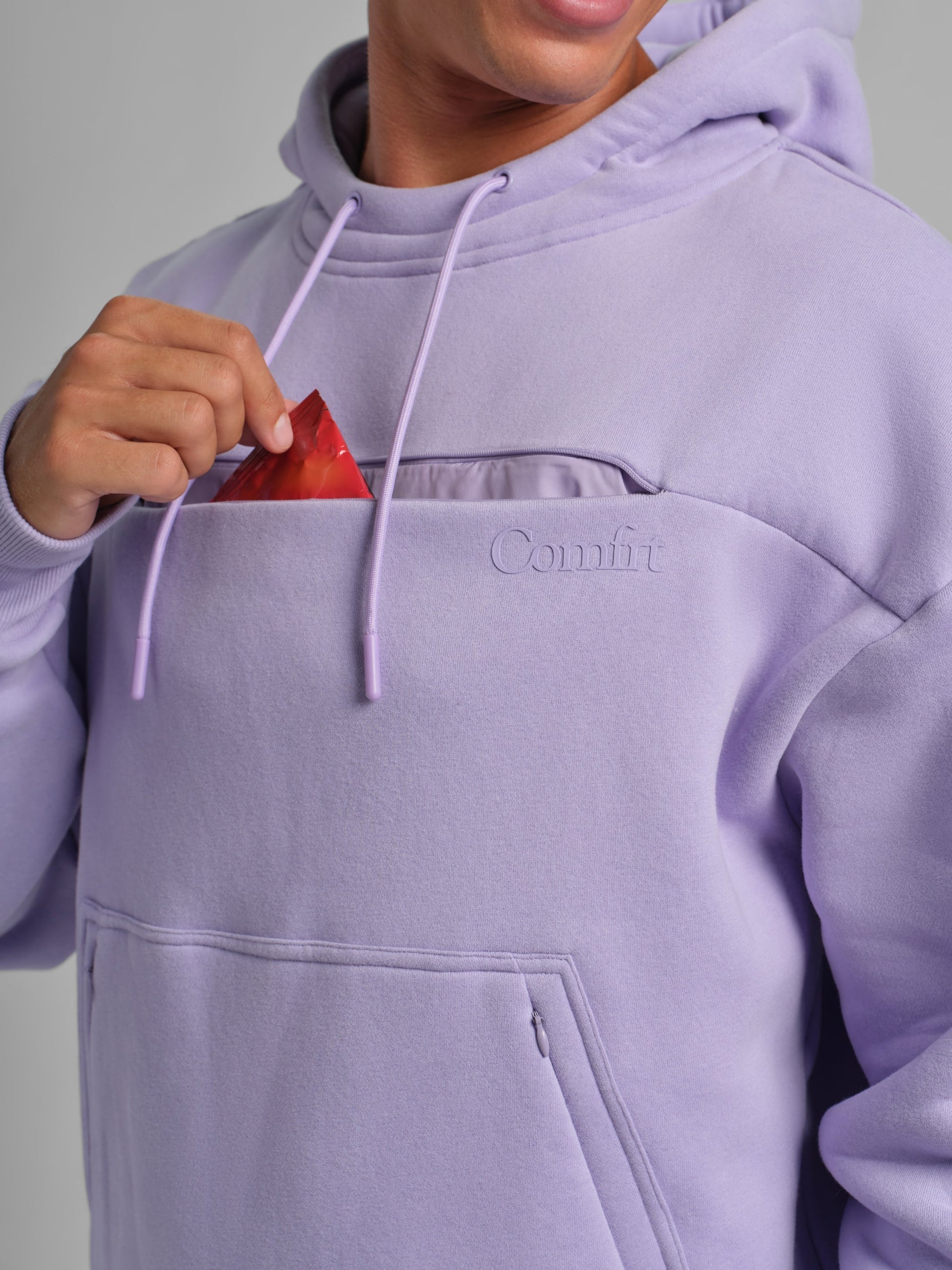 Comfrt Snak Hoodie Heavyweight Fleece Snack Pocket Design