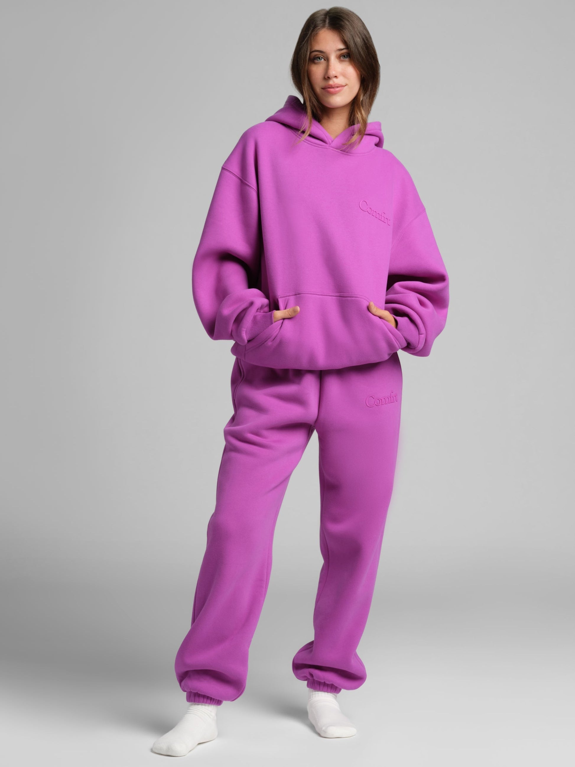 Minimalist Hoodie Oversized Soft Combed Cotton Blend